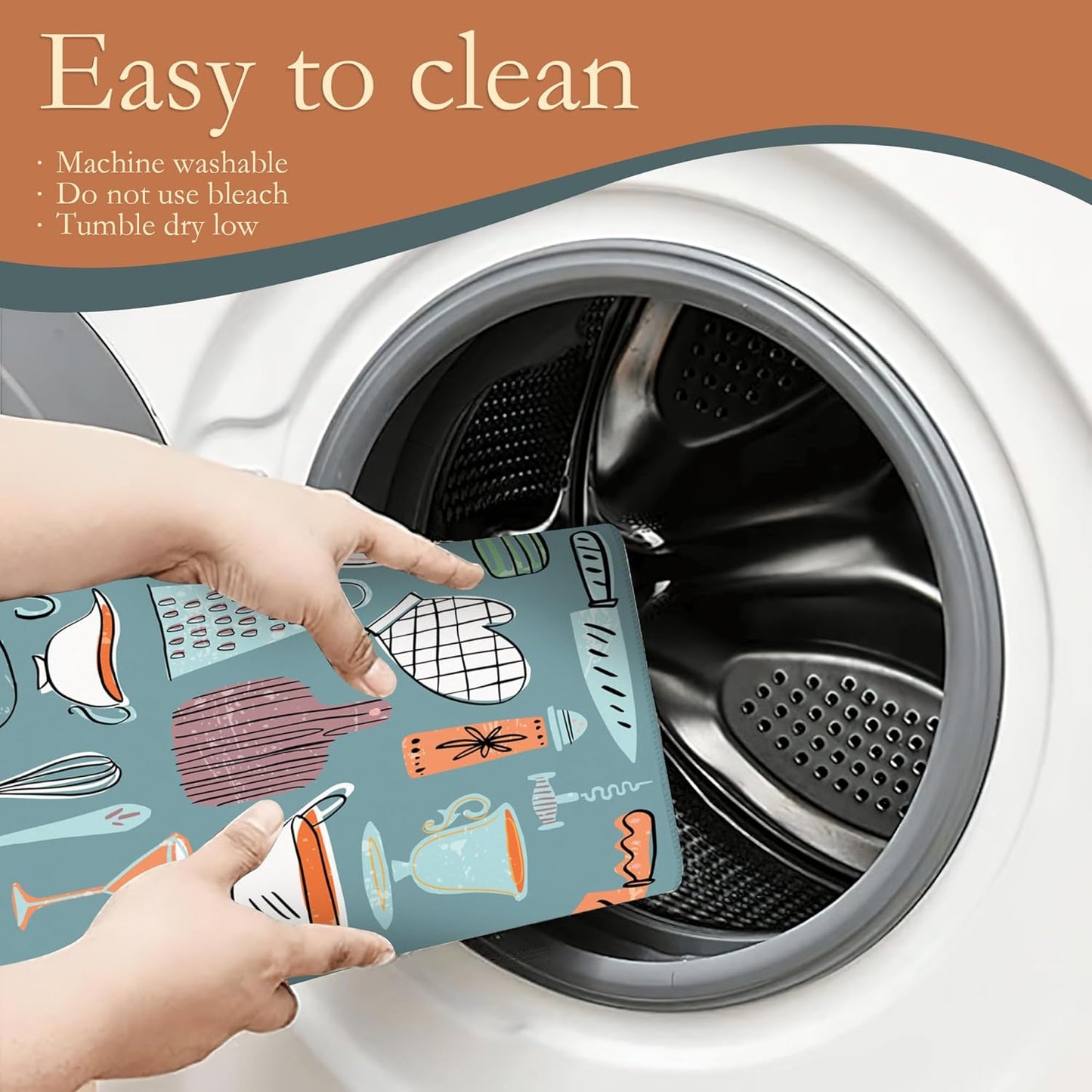 Kitchenware Set Dish Drying Mats 18x24 Inch, Dish Pad Drying Rack Mat for Kitchen Counter Ultra Absorbent Microfiber Dishware Coffee Maker Bar Countertop Decor