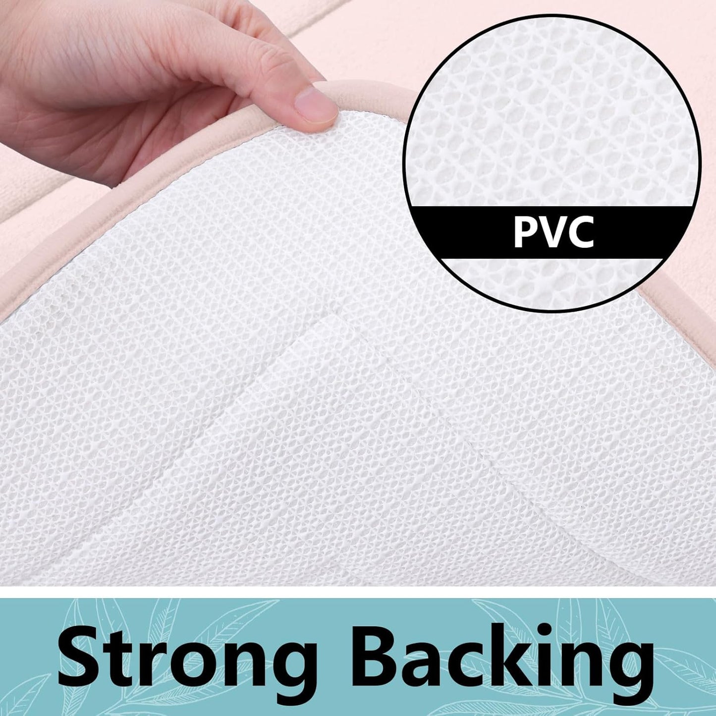 Arotive Memory Foam Bathroom Rug Mat 30x20, Ultra Soft and Absorbent Bath Mat, Machine Wash Dry, Comfortable Bath Rug Carpet for Bathroom Floor, Tub and Shower, Pink