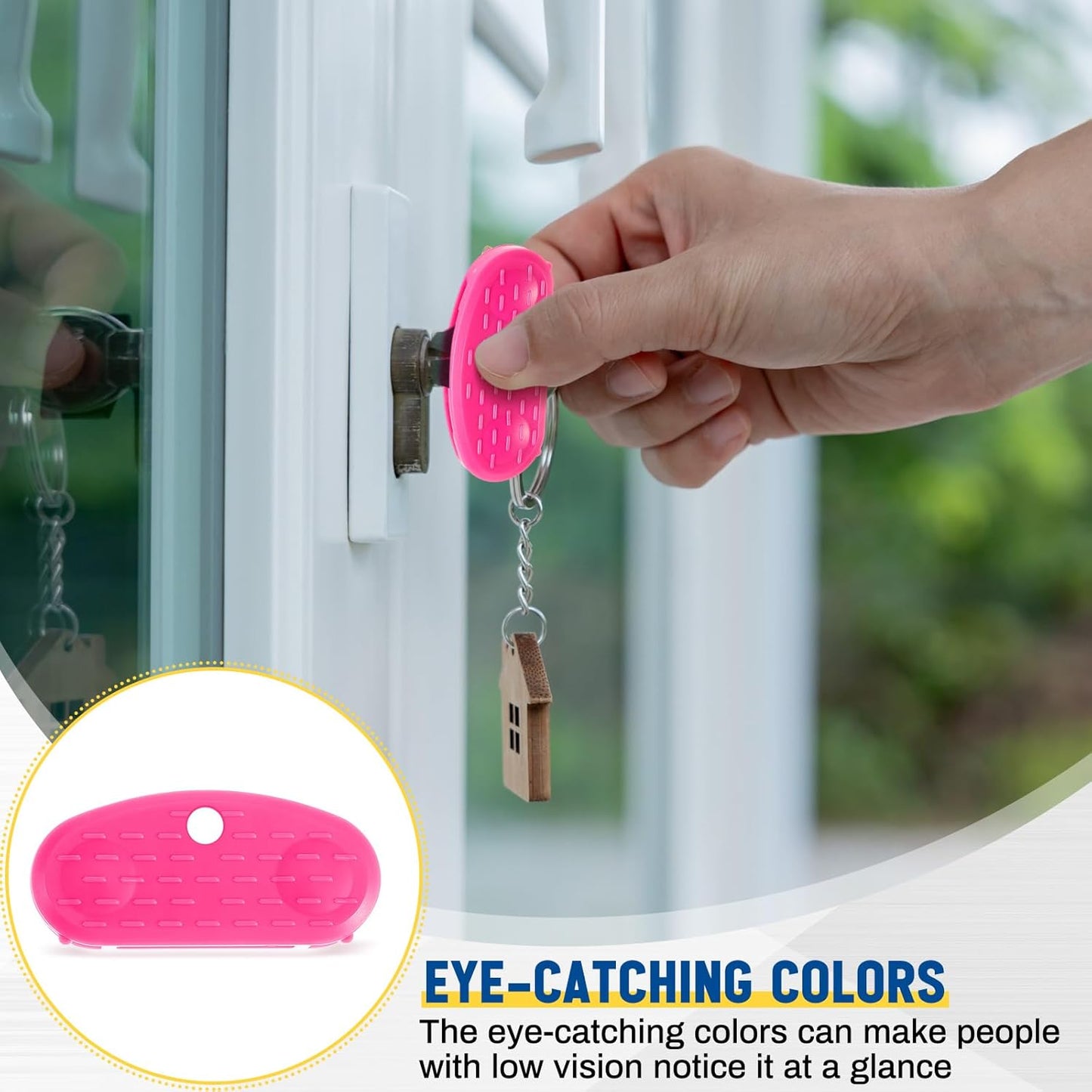 6 Pack Easier to Grip Key Turner Aid Bright Aid Key Turners for Arthritis Reumatoide Disability Parkinson Colorful Turner for Weak or Elderly Hands Daily Door Lock Bulk