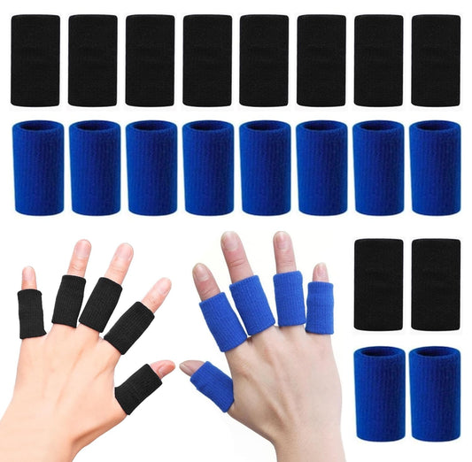 Finger Sleeves, Thumb Splint Brace for Finger Support, Breathable Elastic tape, Compression Pression Protector for Pain Relief (20, Color)