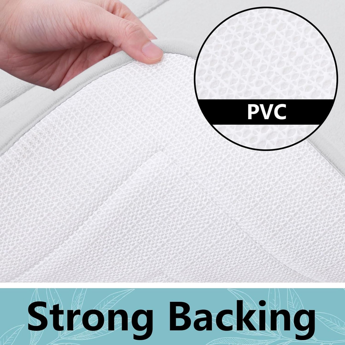 Arotive Memory Foam Bathroom Rug Mat 30x20, Ultra Soft and Absorbent Bath Mat, Machine Wash Dry, Comfortable Bath Rug Carpet for Bathroom Floor, Tub and Shower, Ivory