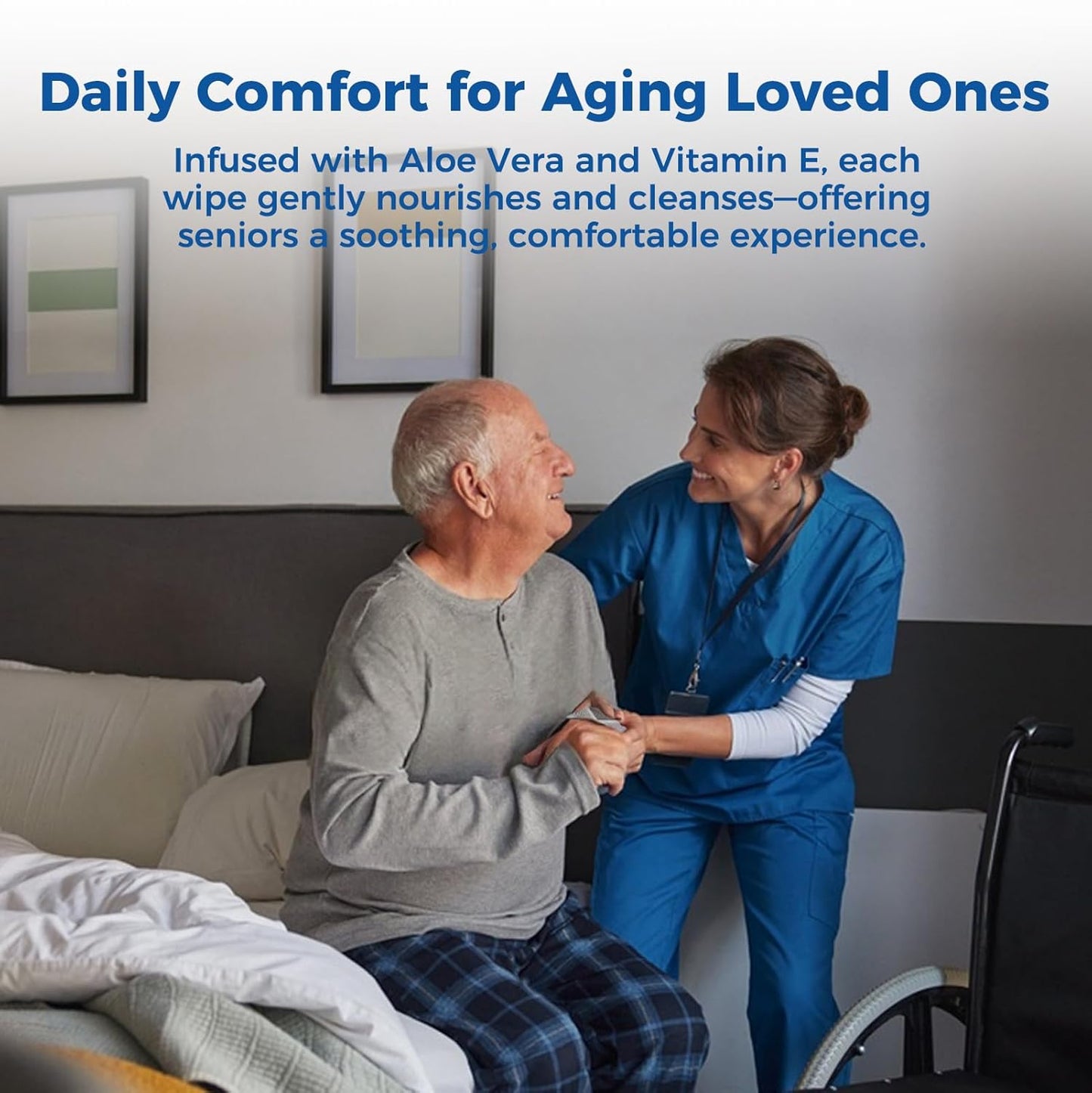 Adult Washcloths Body Wipes 250 Count Fresh Scent 12"x8" Flip Top, Strong Yet Soft, Perfect for Incontinence Cleansing, Clinic, Nursing Home, Hospital, Camping, Travel, Gym