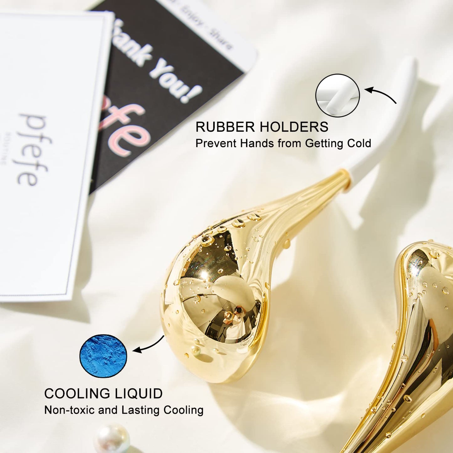 Cryo Sticks for Face, Ice Globes Cryo Globes for Facials, Esthetician Supplies Gifts, Unbreakable Stainless Steel Ice Roller Cooling Spa Balls with Storage Case