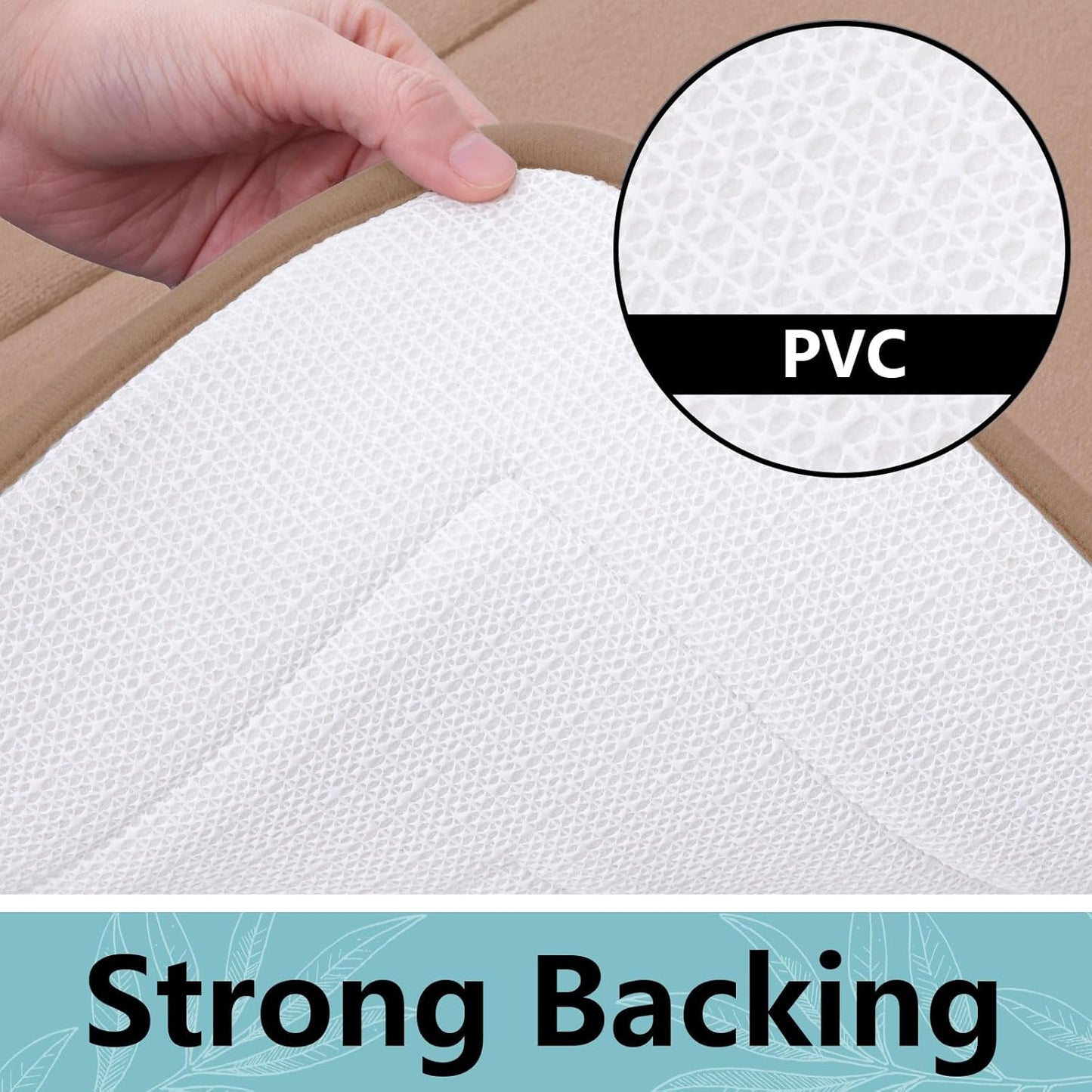 Arotive Memory Foam Bathroom Rug Mat 44x24, Ultra Soft and Absorbent Bath Mat, Machine Wash Dry, Comfortable Bath Rug Carpet for Bathroom Floor, Tub and Shower, Camel