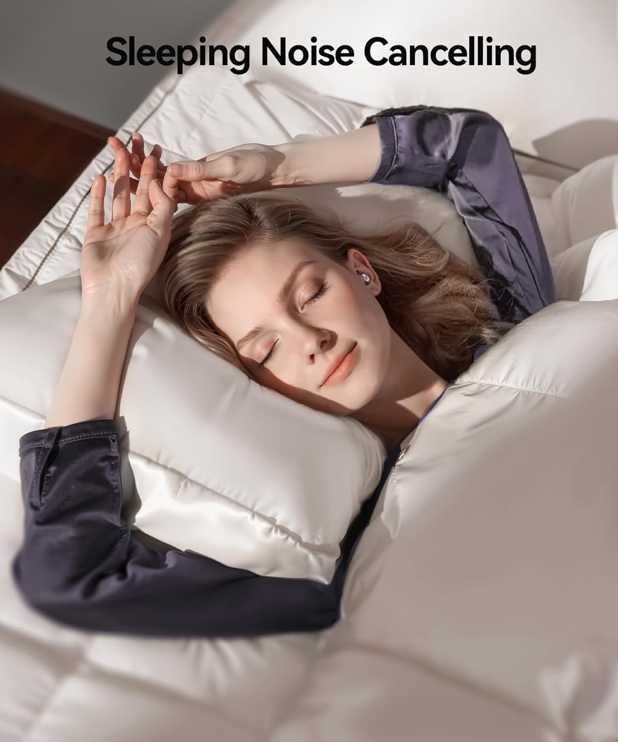 Ear Plugs for Sleeping Noise Cancelling 50dB Concert Earplugs for Noise Reduction Reusable Soft Silicone Ear Plugs for Snoring Shooting Motorcycle Airplanes Musicians with 7 Eartips Case Dark Gray