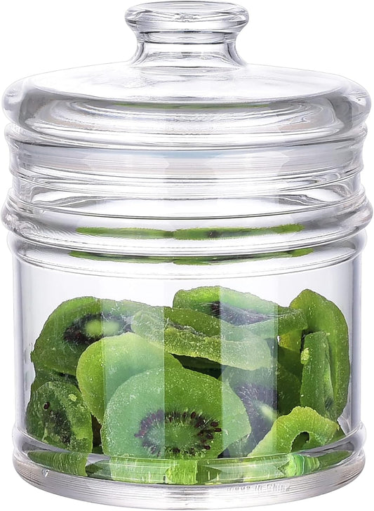 35 oz Reinforced Small Acrylic Storage Jar, Airtight Lid Cookie Jar | Suitable for Cookies, Dried Fruits, Nuts, Herbs,Cereals,etc