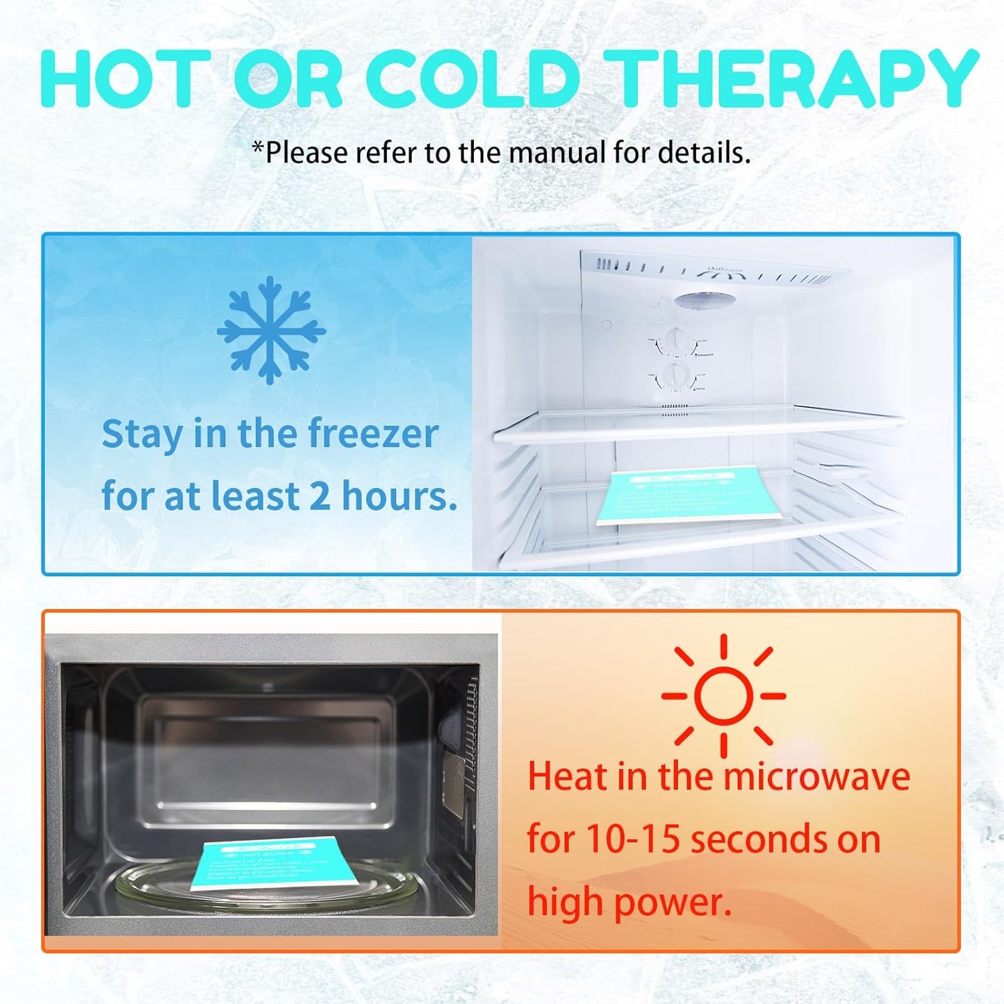 Gel Ice Packs, Cold Packs for Injury Recovery, Cold Compress for Pain Relief, Hot Cold Pack Relieves Inflammation, Arthritis for Headache, Ankle, Neck (Teal (4 Pack), 5×5 inch (13×13cm))