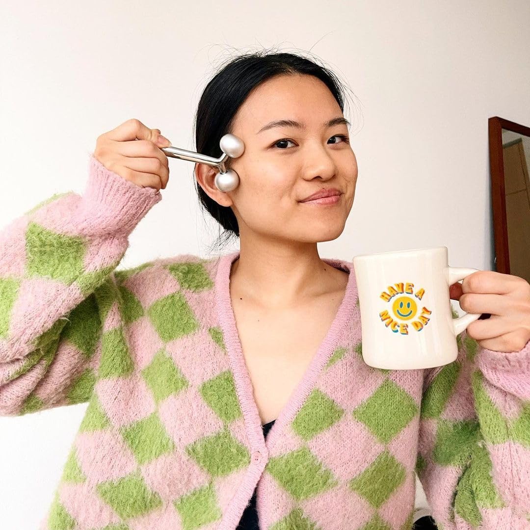 Mei Apothecary Face Roller Skin Care Tool | SKINSCULPT Face Massager Tool | Natural, Non-Toxic Sculpting Tool for All Skin Types | Relieves Facial Tension & Rejuvenates Skin