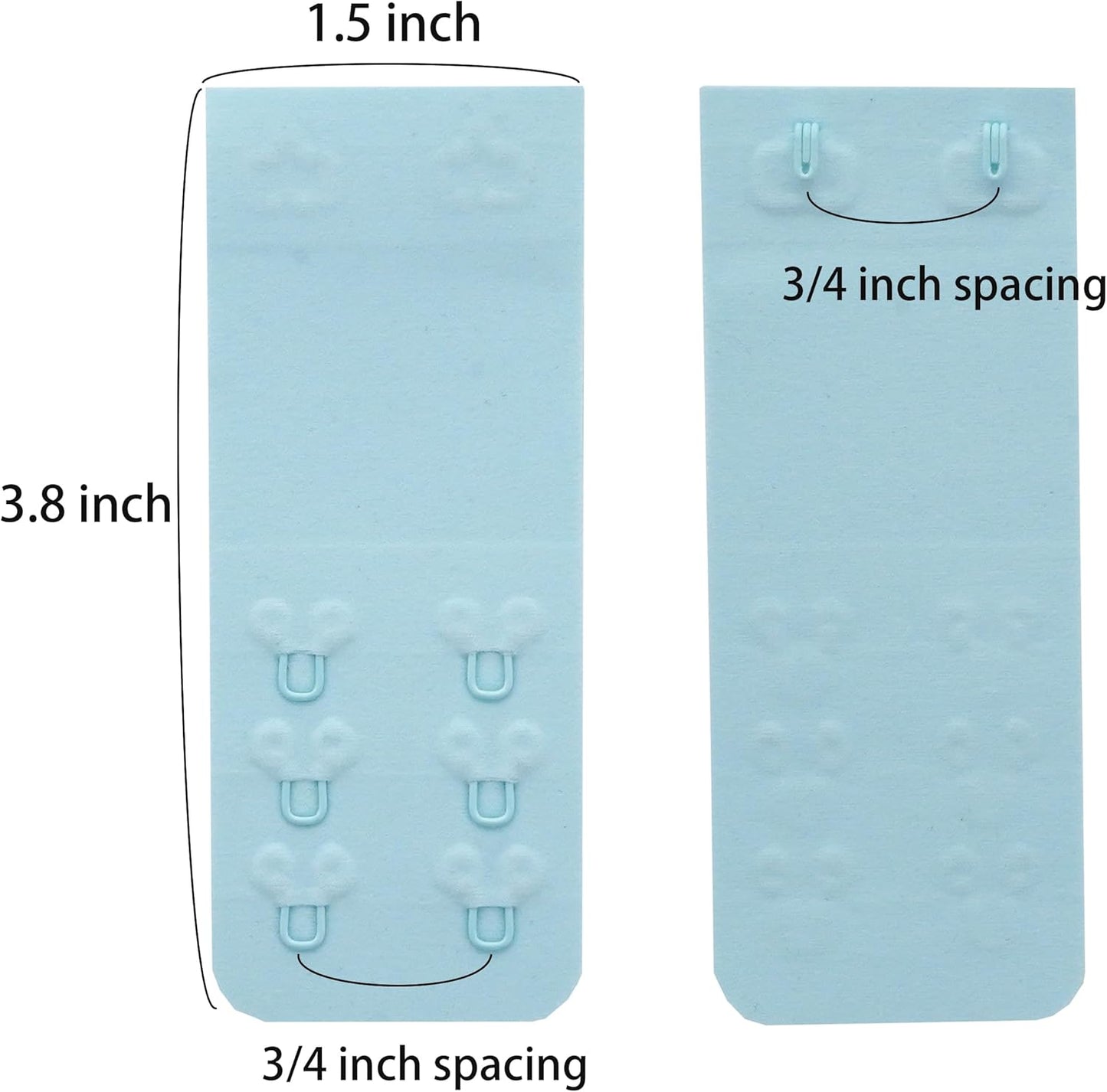 SAMGU Women's Soft Bra Extender 2 Hook / 3 Hooks / 4 Hooks Seamless Comfortable Bra Strap Extender Extension