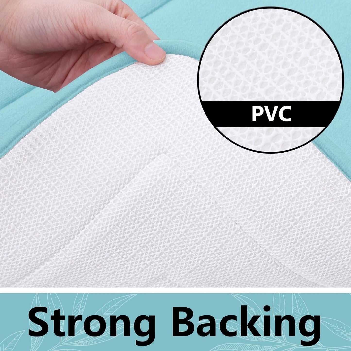 Arotive Memory Foam Bathroom Rug Mat 30x20, Ultra Soft and Absorbent Bath Mat, Machine Wash Dry, Comfortable Bath Rug Carpet for Bathroom Floor, Tub and Shower, Sky Blue