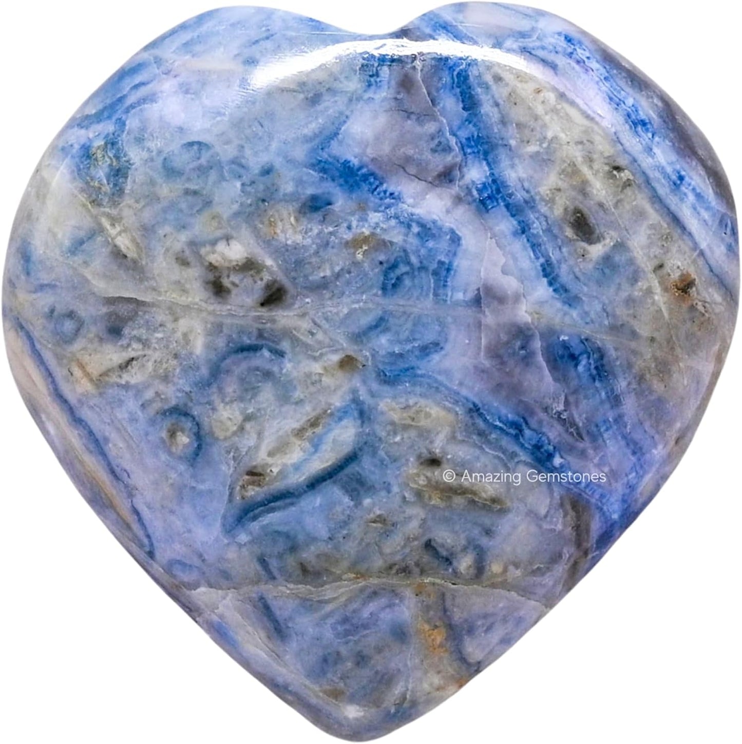 Amazing Gemstone Scheelite Crystal Heart Palm Stone - Pocket Massage Worry Stone for Natural Body Chakra Balancing, Reiki Healing and Crystal Grid