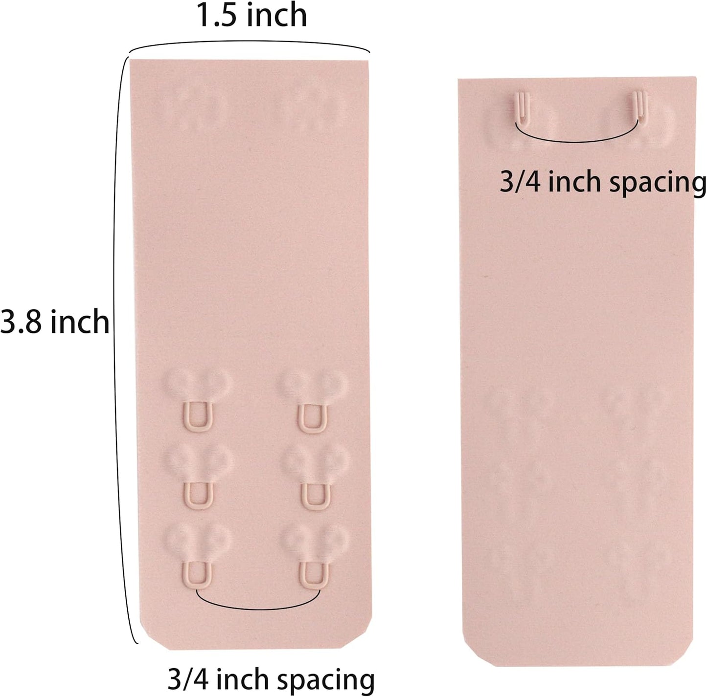 SAMGU Women's Soft Bra Extender 2 Hook / 3 Hooks / 4 Hooks Seamless Comfortable Bra Strap Extender Extension