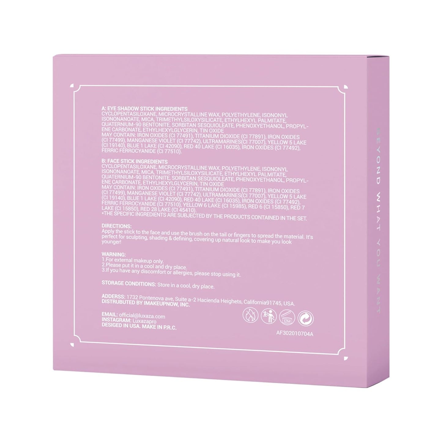 Shimmer Eyeshadow Stick Makeup 6PCS Set, Pink Metallic Matte Cream Eye Shadow Eyeliner Brightener Pencil Crayon - DESERT WILD