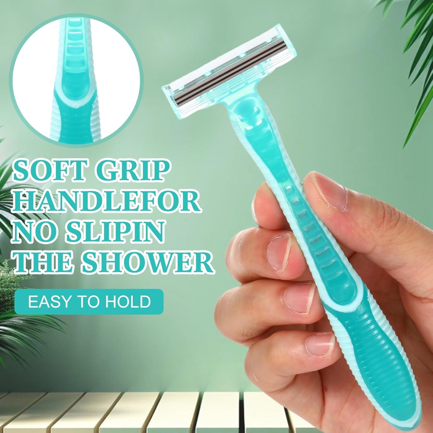 36 Count Women's Disposable Razors Bulk 3 Blade Razors For Women Shaver For Women Sensitive Skin Comfortable Shave For Bathing Hotel Travel