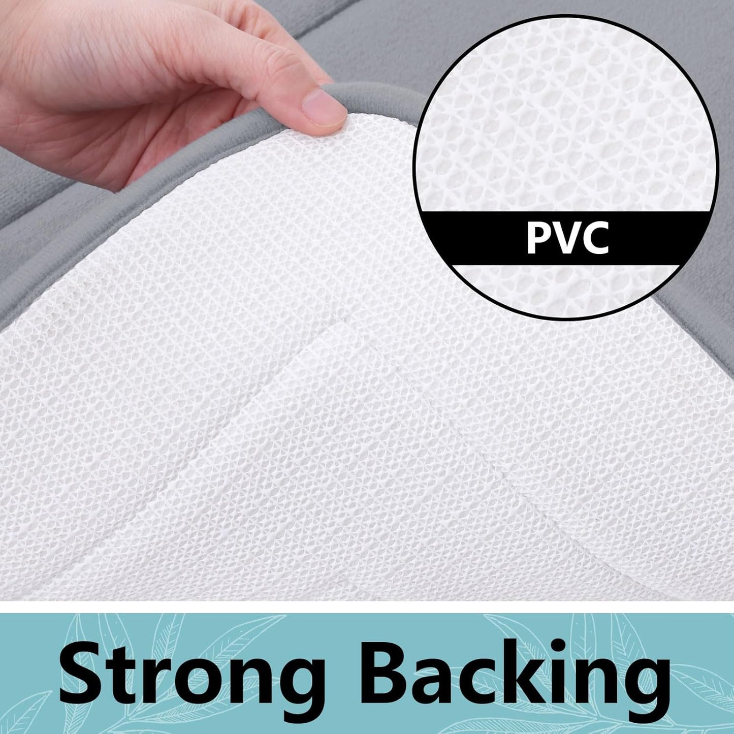 Arotive Memory Foam Bathroom Rug Mat 44x24, Ultra Soft and Absorbent Bath Mat, Machine Wash Dry, Comfortable Bath Rug Carpet for Bathroom Floor, Tub and Shower, Medium Grey