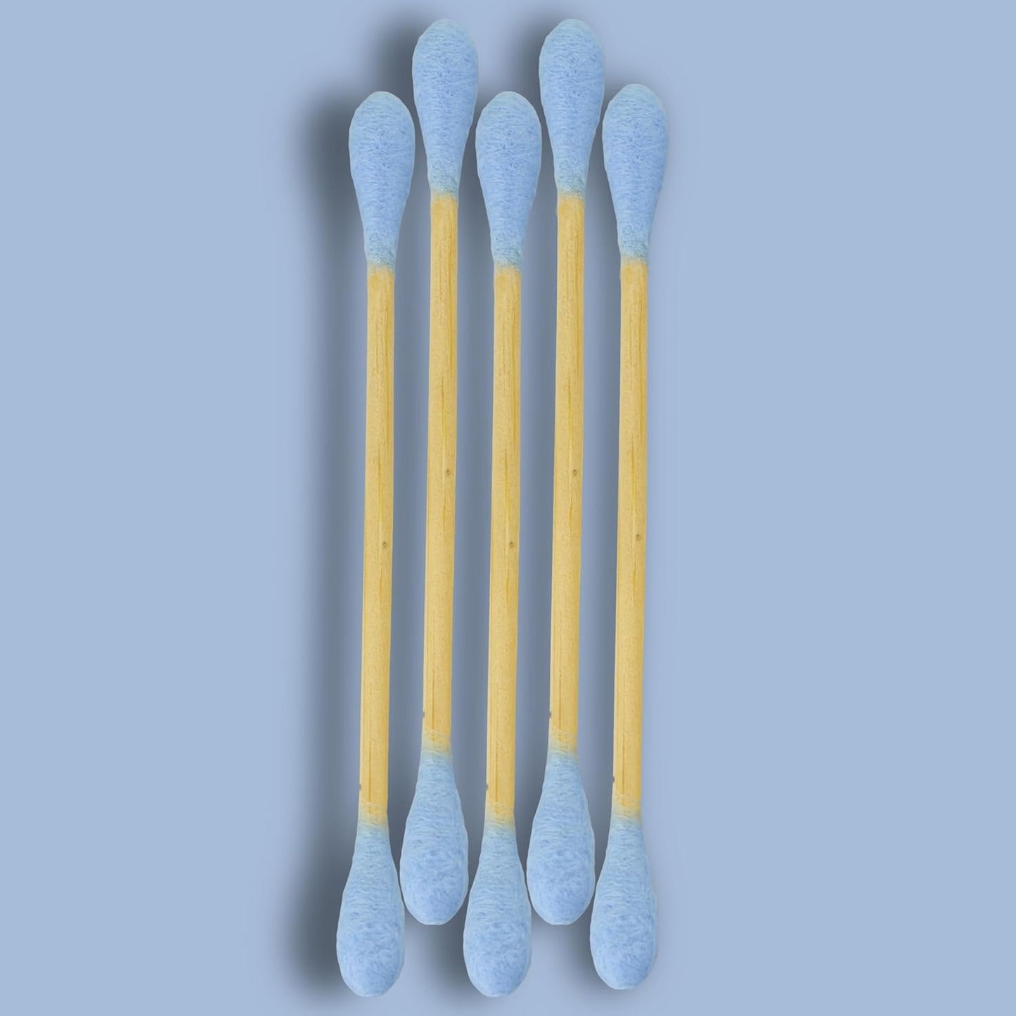 RS ESSENTIAL'S BY LV: Aesthetic Cotton Swabs Sticks Ear Swabs Bamboo swabs 200 Count Cotton Buds In 5 Colorful Colors (Blue)