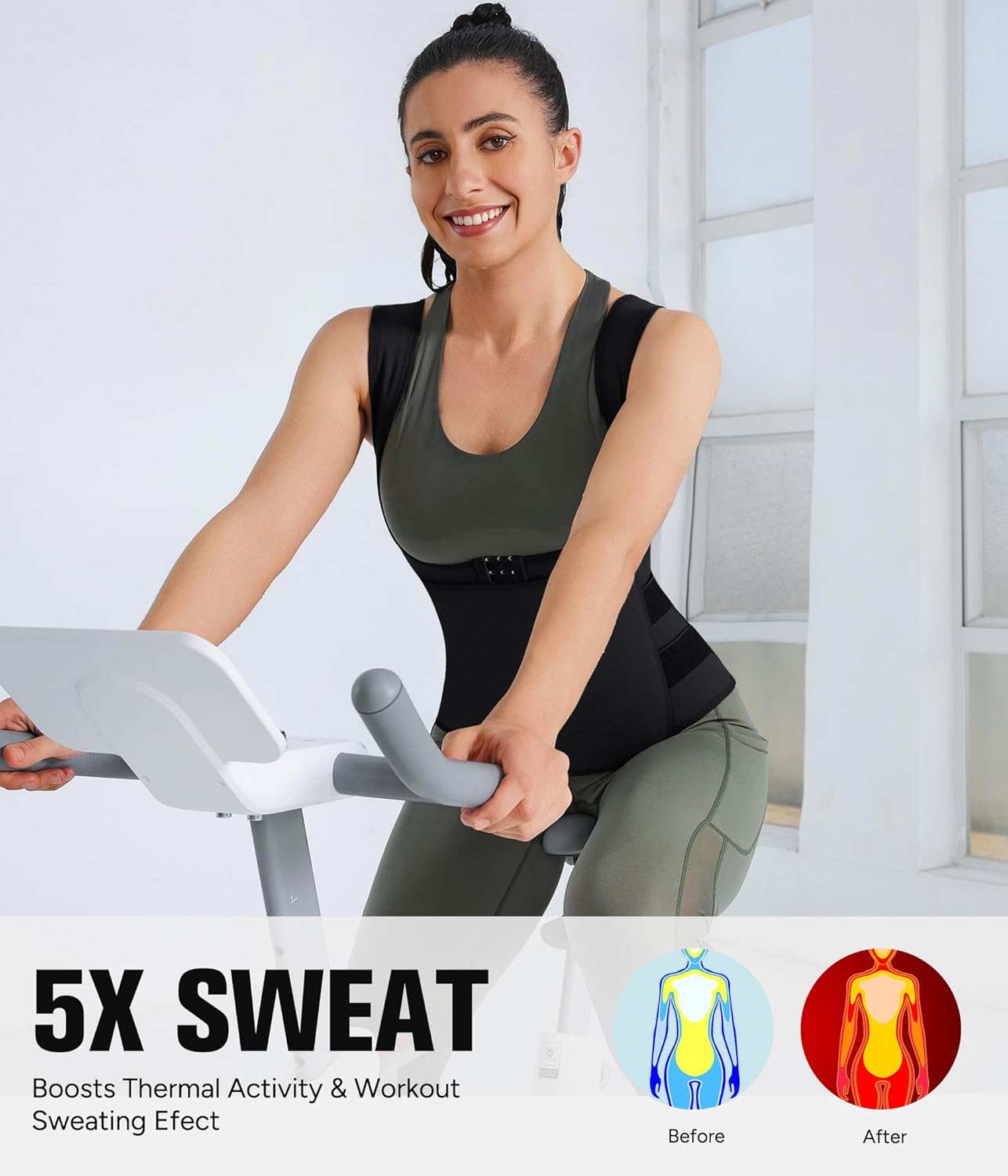 Eleady Best Neoprene Waist Trainer Corset Sweat Vest Weight Loss Body Shaper Workout Tank Tops Women