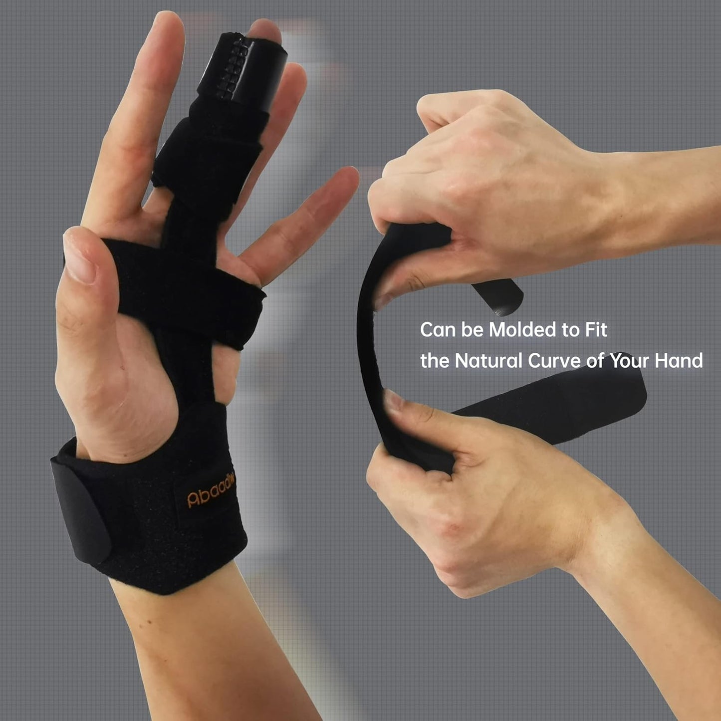 Trigger Finger Splint 2 Pcs, Adjustable Index Finger Splint, Finger Splint Middle Finger, Ring Finger Splint, Pinky Finger Splint,Hand Brace