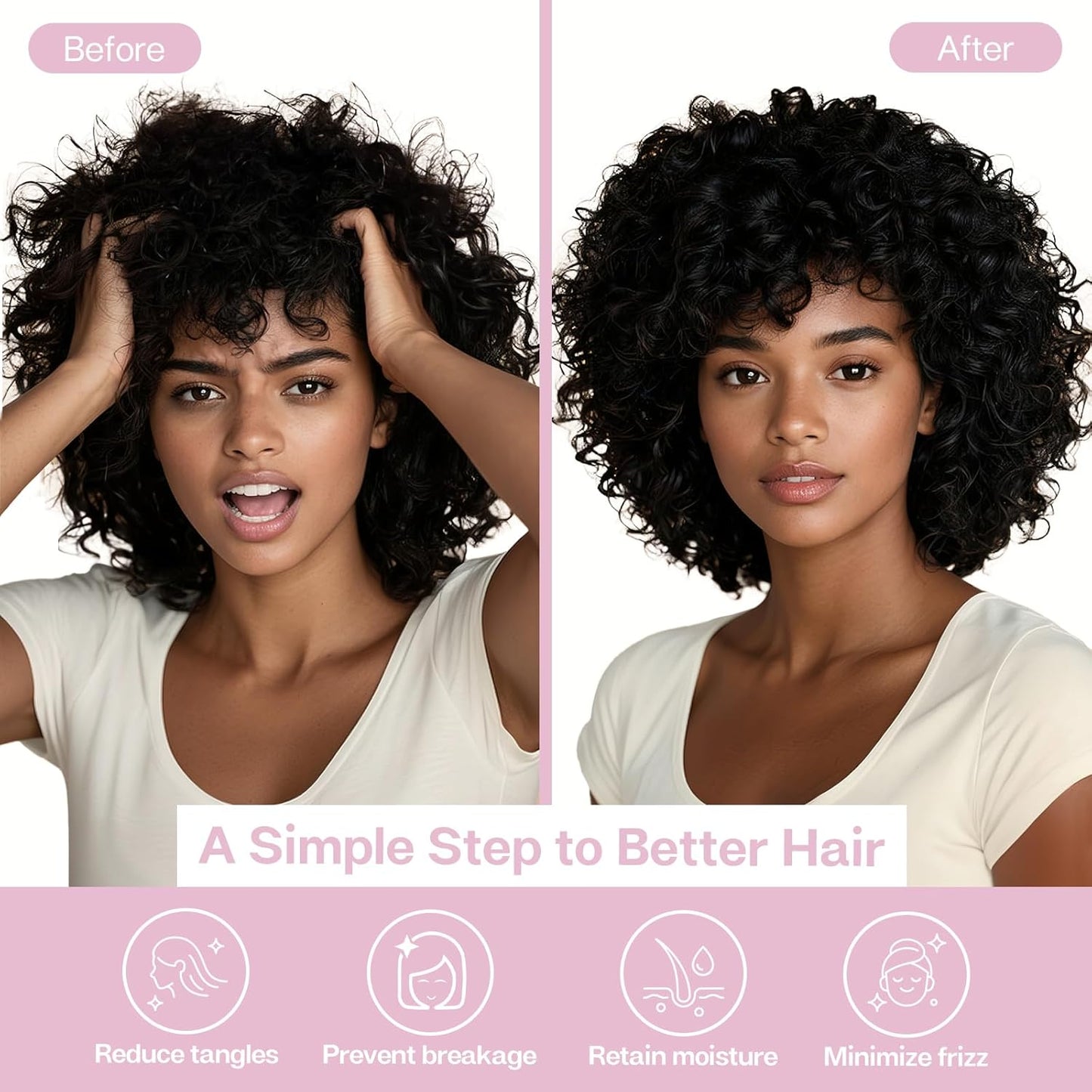 MR&HM Satin Pillowcase for Hair and Skin, Silk Satin Pillowcase 2 Pack, Queen Size Pillow Cases Set of 2, Silky Pillow Cover with Envelope Closure (20x30, Pink)