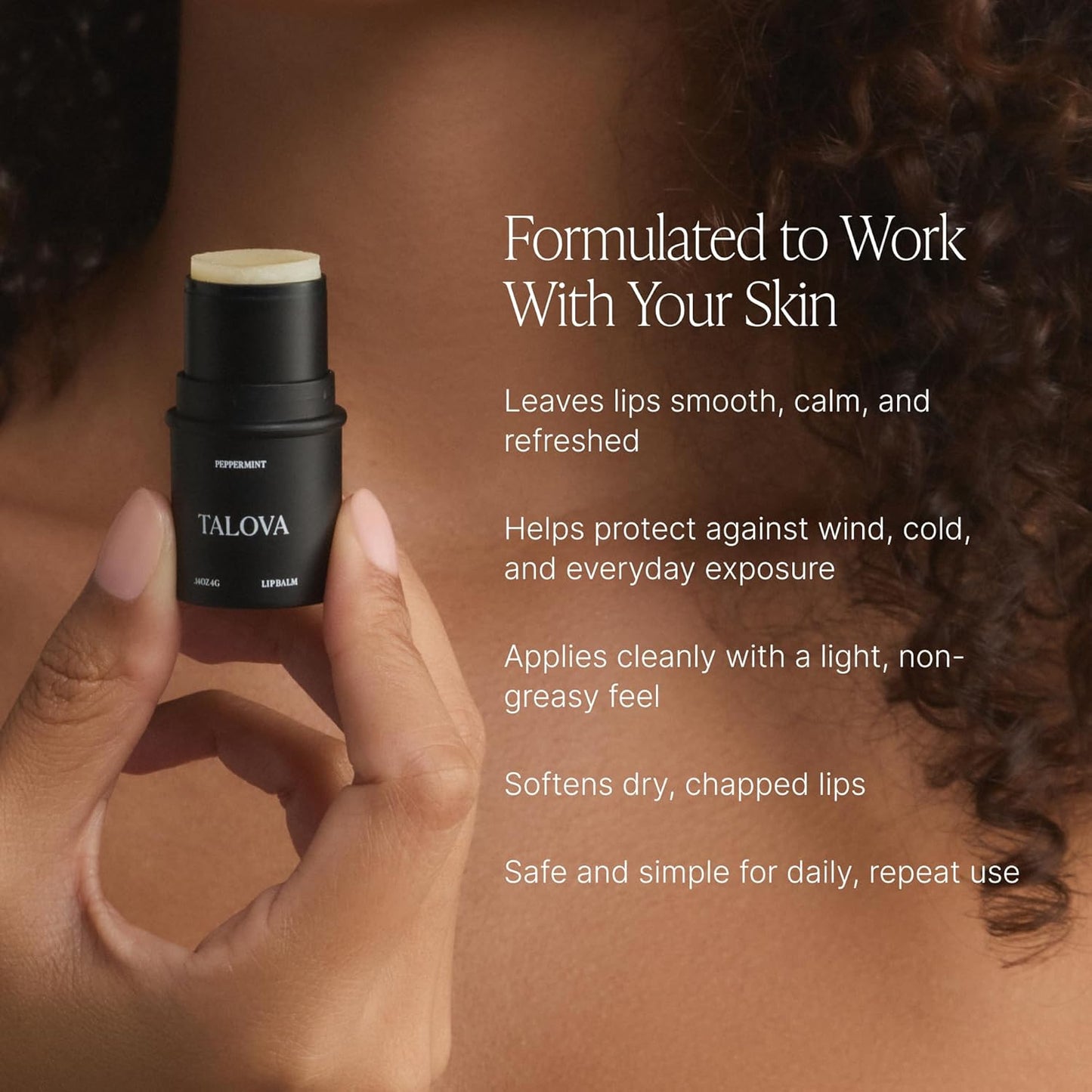 Peppermint Grass-Fed Tallow Lip Balm, Lip Sleeping Mask, Overnight Moisturizer, Natural & Clean Moisturizing Lip Balm w/Vitamins A, D, E, & K, Nourishes & Smooths Texture, Dry & Chapped Lips