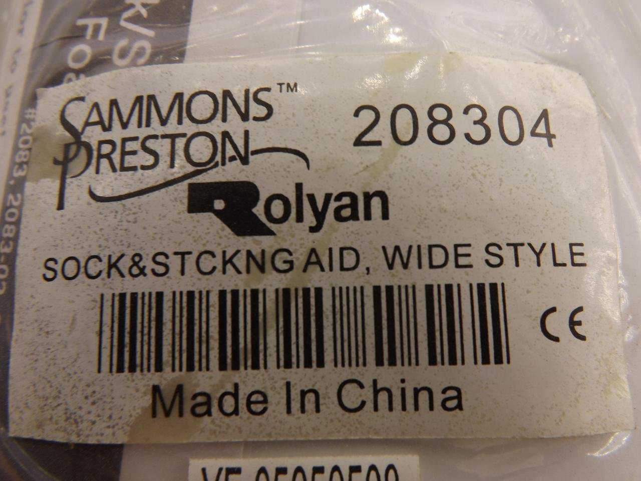 Sammons Preston Sock and Stocking Aid with Built-Up Foam Handles, Easy On Easy Off Aide with 28" Rope & Foam Grip, Sock Pull On Assist, Continuous Loop Wide Style for Wide Feet & Socks