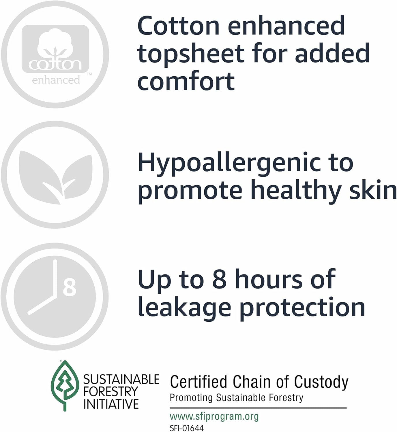 Amazon Basics Incontinence Underwear for Women, Protective, Disposable, Postpartum, Maximum Absorbency, X-Large, Lavender, 48 Count (3 Packs of 16)