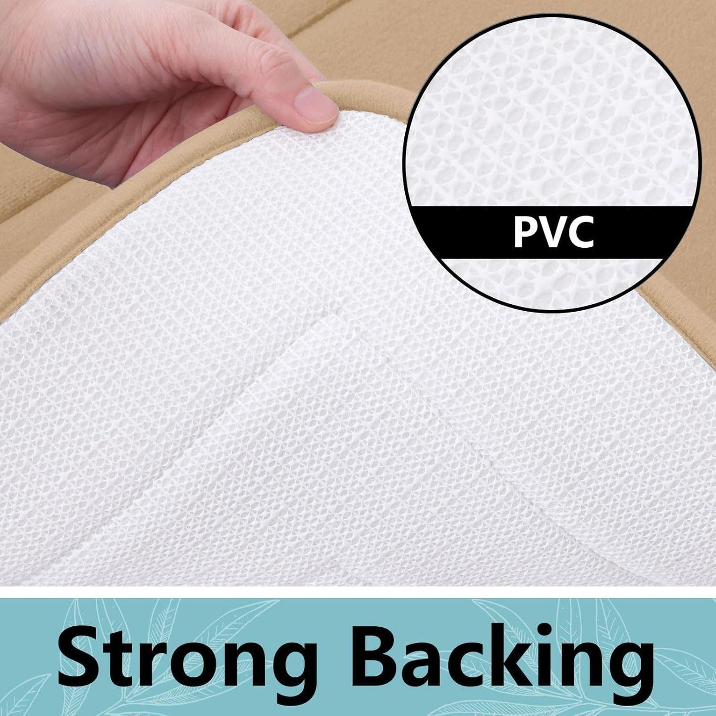 Arotive Memory Foam Bathroom Rug Mat 54x24, Ultra Soft and Absorbent Bath Mat, Machine Wash Dry, Comfortable Bath Rug Carpet for Bathroom Floor, Tub and Shower, Beige