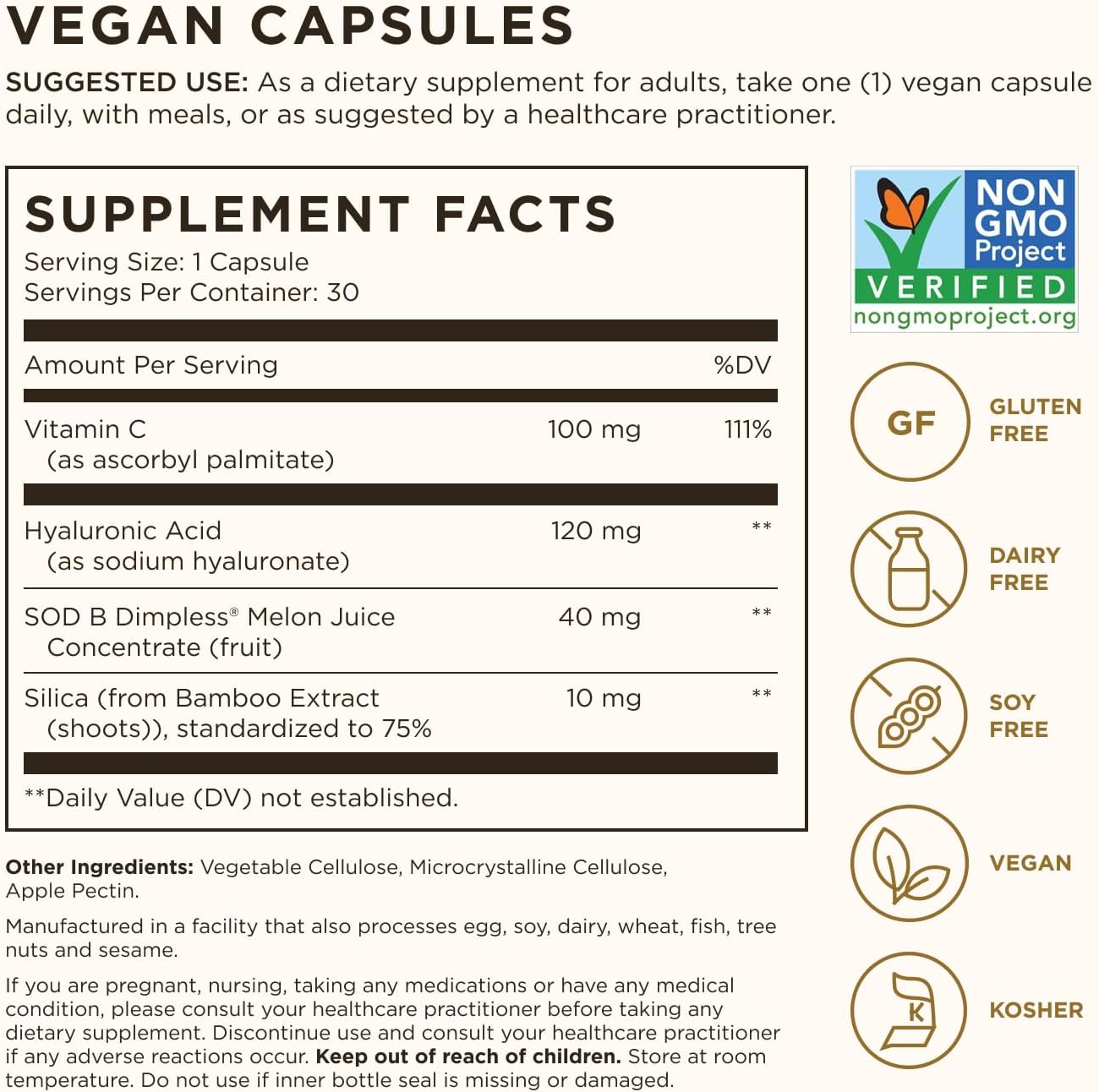 Solgar Cellulite Fighter Skin Vitamin and Mineral Supplement, Support Smooth Skin with French Melon Concentrate, Hyaluronic Acid and Vitamin C Supplement, Age-Defying Nutrition for Women, 30 Servings