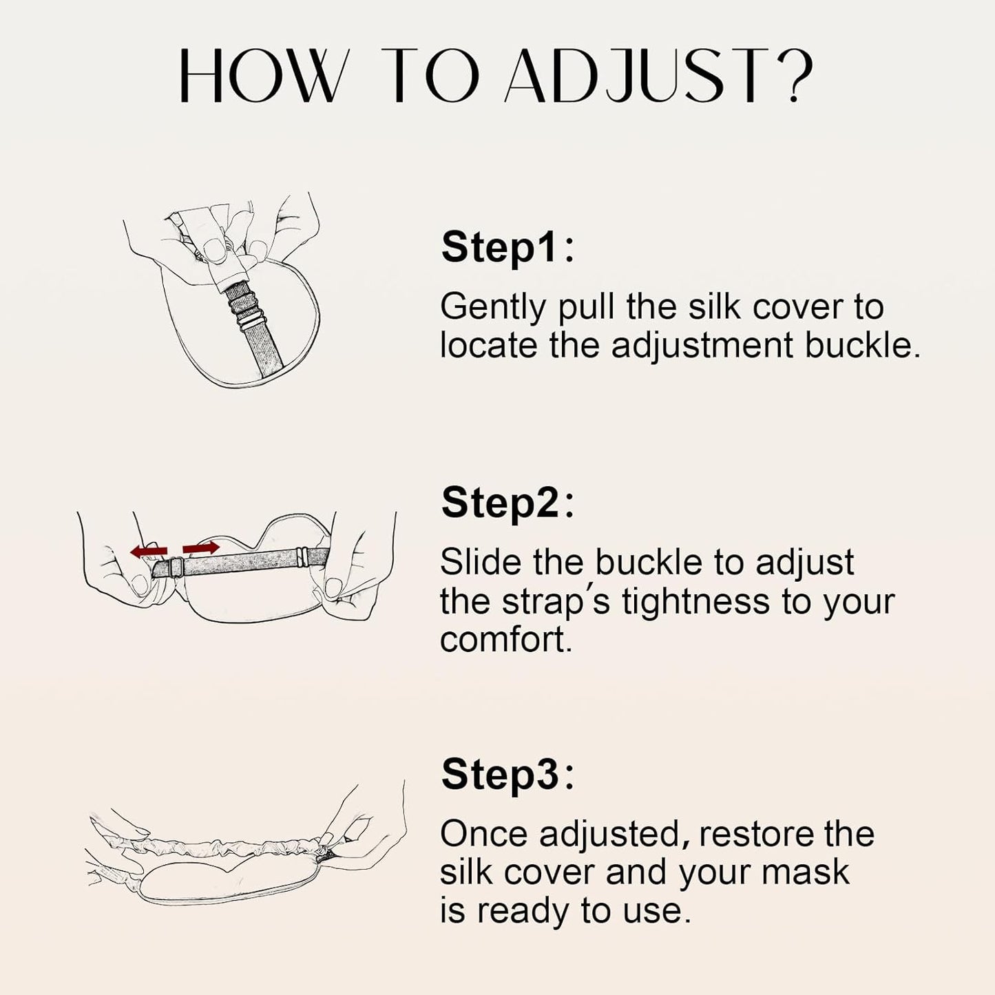 ZIMASILK Adjustable 100% 22 Momme Mulberry Silk Sleep Mask for Sleeping, Filled with Premium Mulberry Silk, Softest & Breathable Eye Sleeping Mask (Plum Wine)