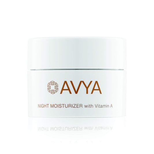 AVYA Night Moisturizer (0.34oz) - Advanced Ayurvedic Skincare/Retinol Cream with Antioxidants/Reduces Fine Lines and Wrinkles