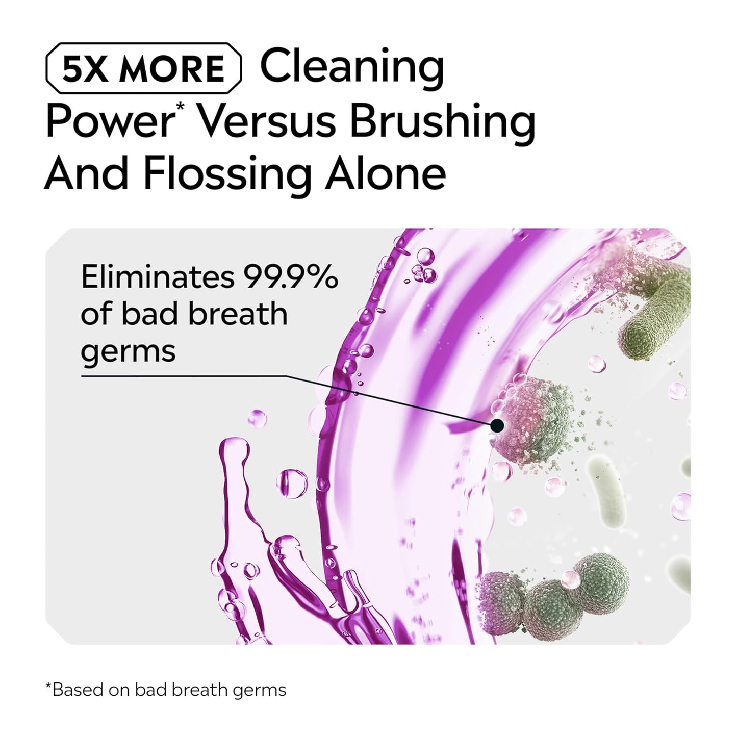Listerine Total Care Alcohol-Free Anticavity Mouthwash, 6 Benefit Fluoride Mouthwash for Bad Breath and Enamel Strength, Fresh Mint Flavor, Twin Convenience Pack, 2 x 1 L