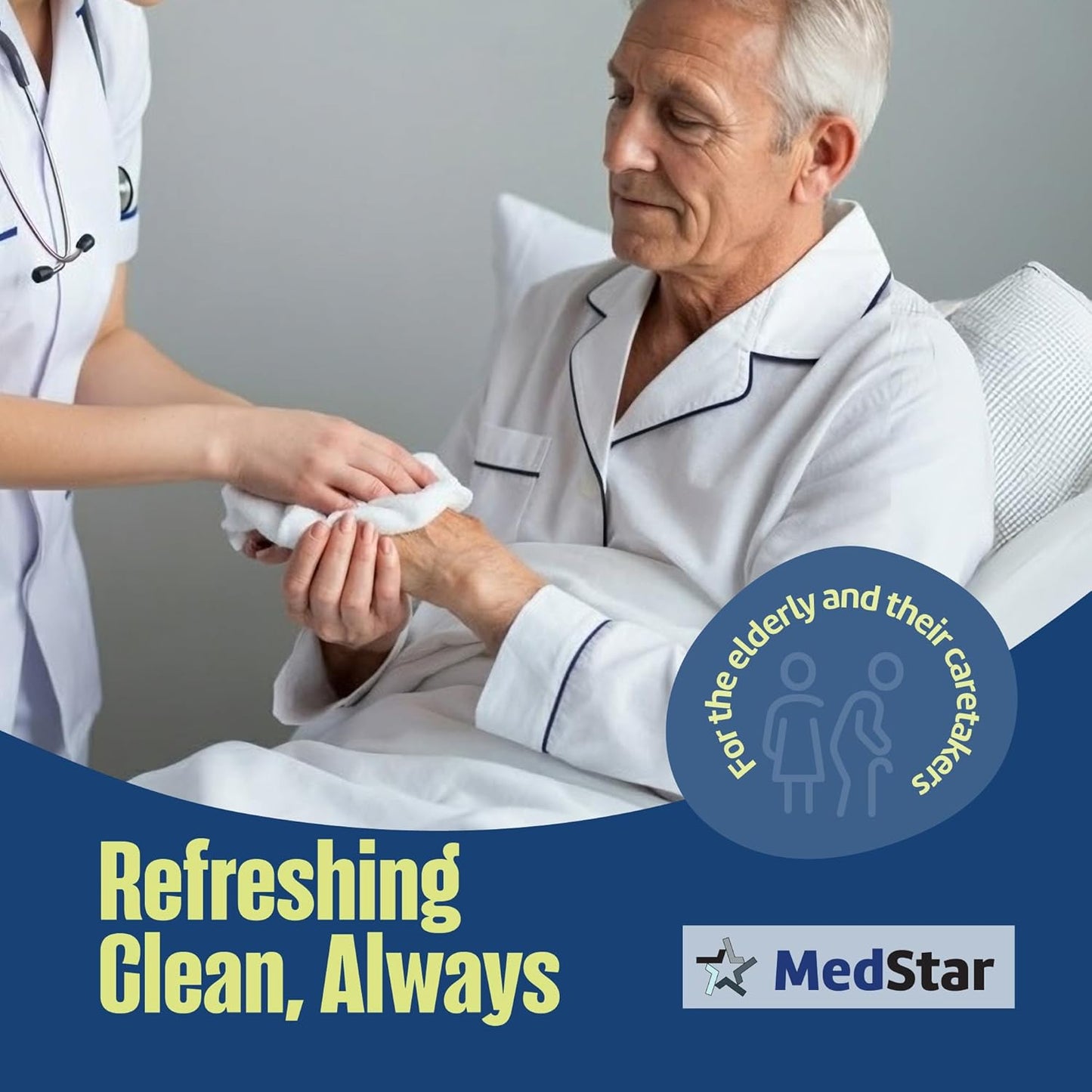 Adult Wipes for Elderly - Extra Large Extra Thick Disposable Washcloths for Adult Bathing & Shower Alternative - Fragrance-Free (4 Pack XXL)