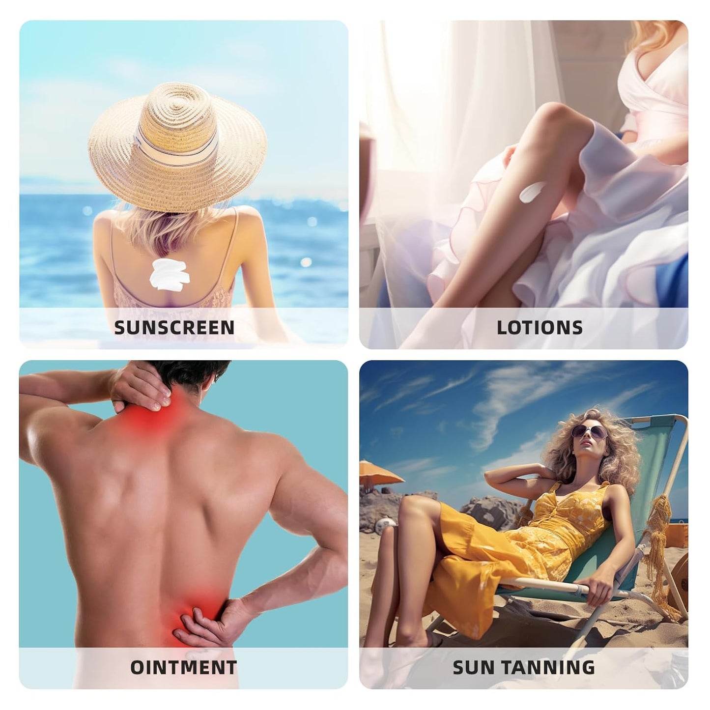 SFFTCYY&ZGTJ back scratcher for women,lotion applicator for back,gifts for seniors,handicap accessories for daily living,back lotion applicator for women,self tanner back applicator,lotion stick