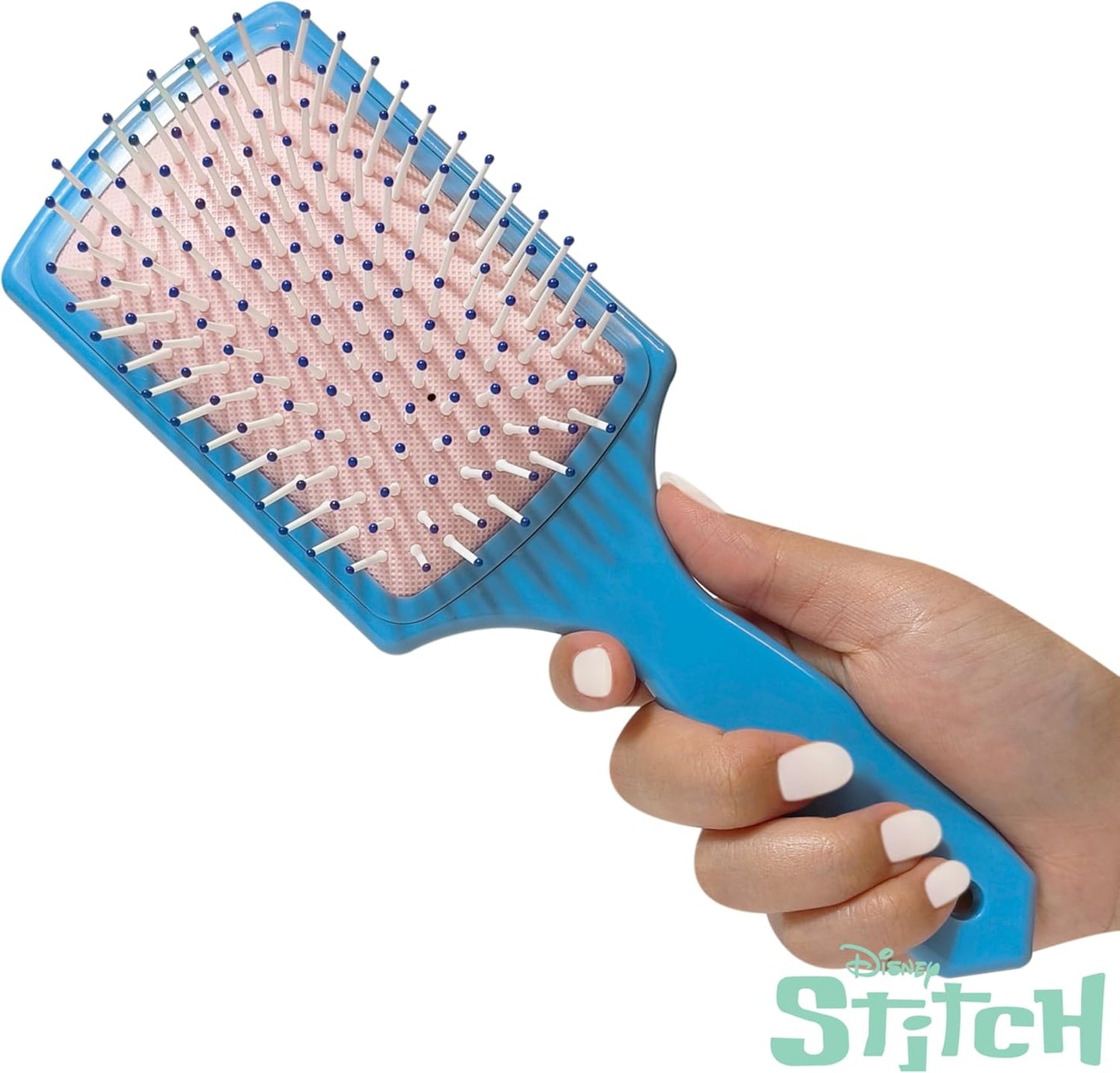 LUV HER Disney Lilo & Stitch Kids Hair Brush & Spa Headband Set for Girls - with Stitch - Fun Grooming Kit for Detangling, Styling & Skincare - Soft & Stretchy One Size, Ages 3+