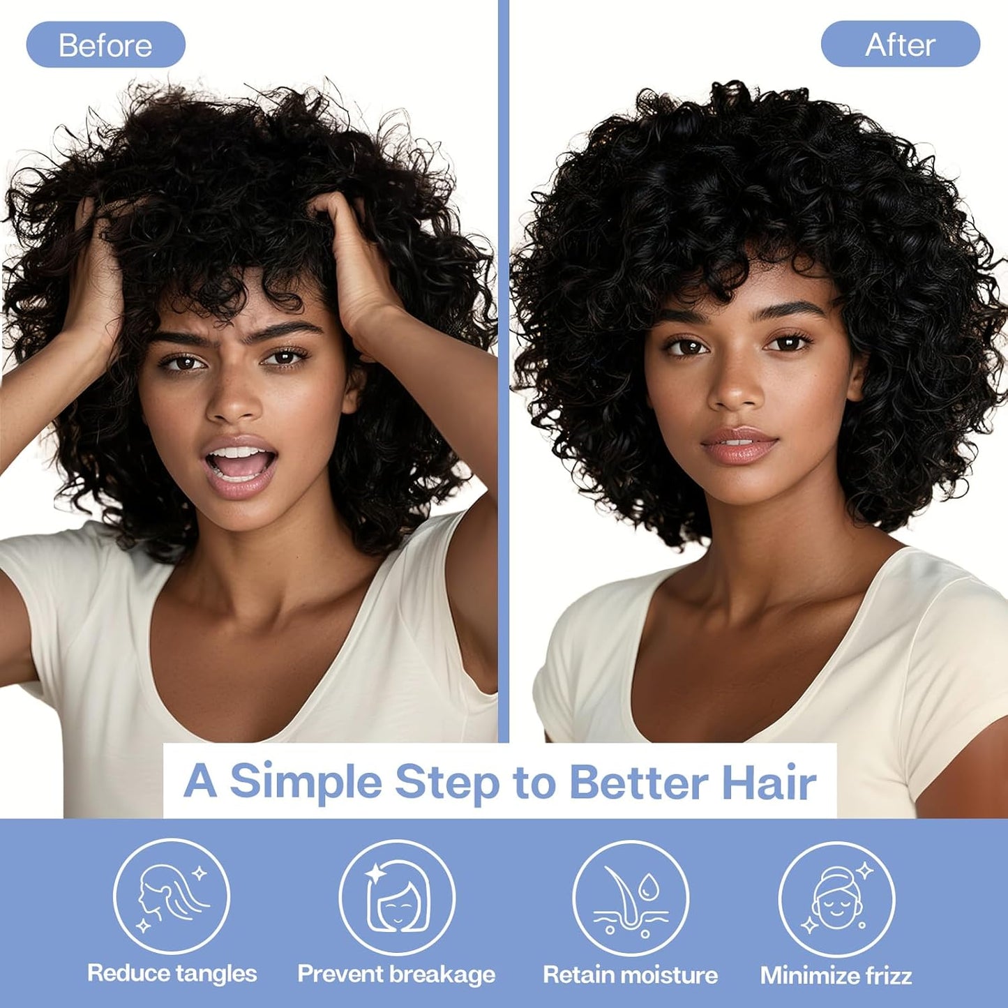 MR&HM Satin Pillowcase for Hair and Skin, Silk Satin Pillowcase 2 Pack, Standard Size Pillow Cases Set of 2, Silky Pillow Cover with Envelope Closure (20x26, Sky Blue)