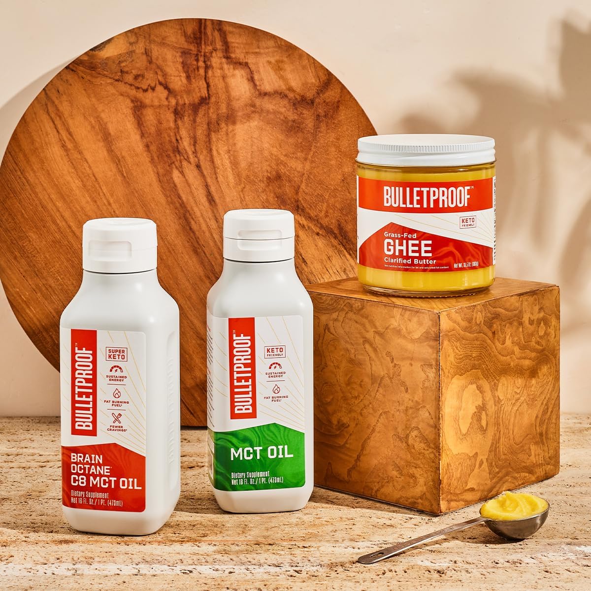 Bulletproof MCT Oil Made with C10 and C8 Oil, 32 Ounces, Keto Supplement for Sustained Energy, Brain and Body Fuel, Add to Coffee and Smoothies