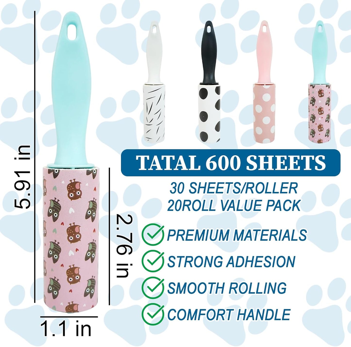 8Pcs Mini Lint Roller Travel Size, Mini Lint Roller for Purse, Portable Lint Rollers for Pet Clothes Travel Lint Bursh Rollers, Cat Hair Extra Sticky Clothes Removal Tool for Bags Furniture 5.9×1.1In