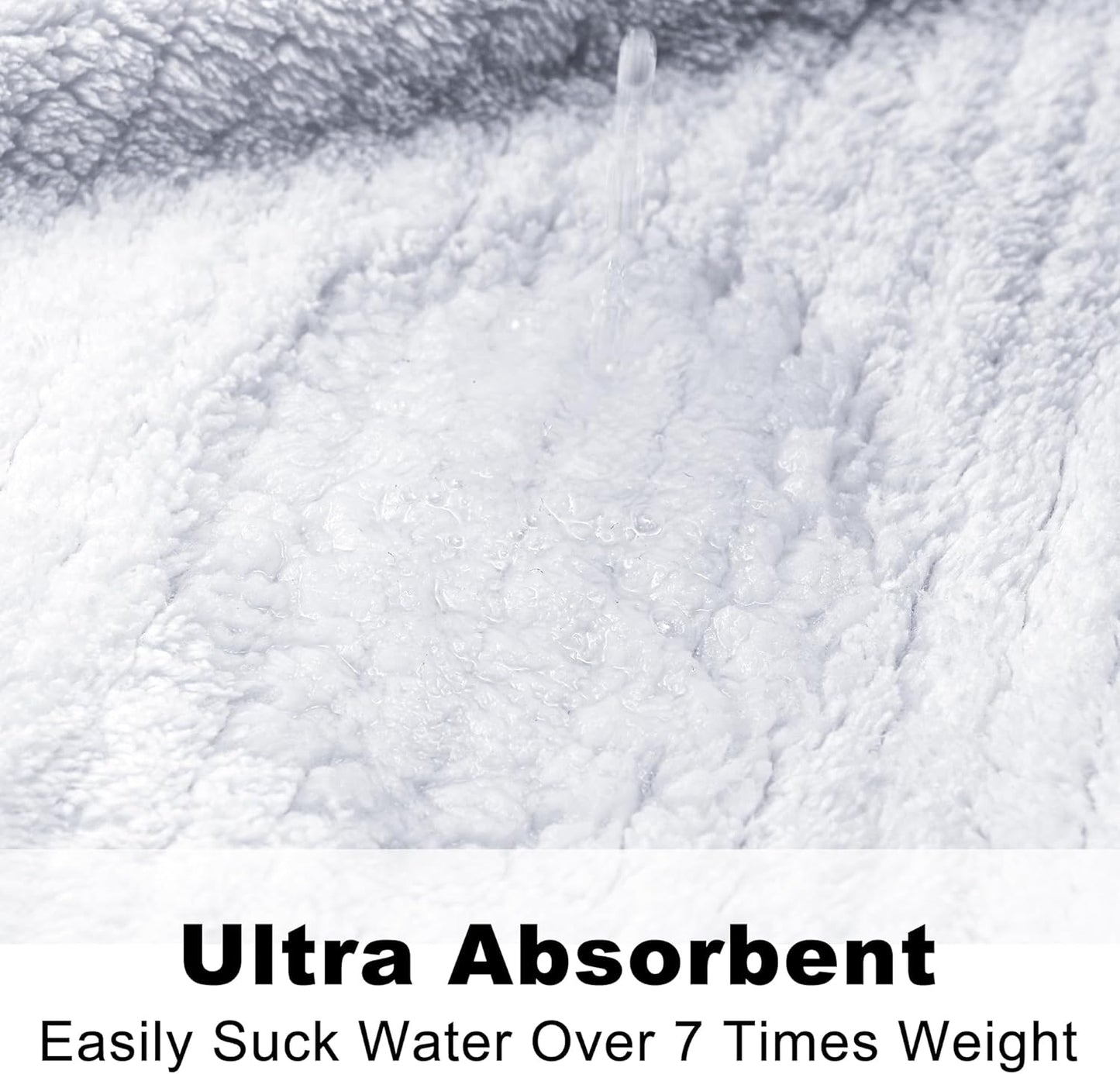 Men's Bathrobes with Hood, Soft Long Towel Robe for Men - Super Absorbent Quick Dry yet Warm