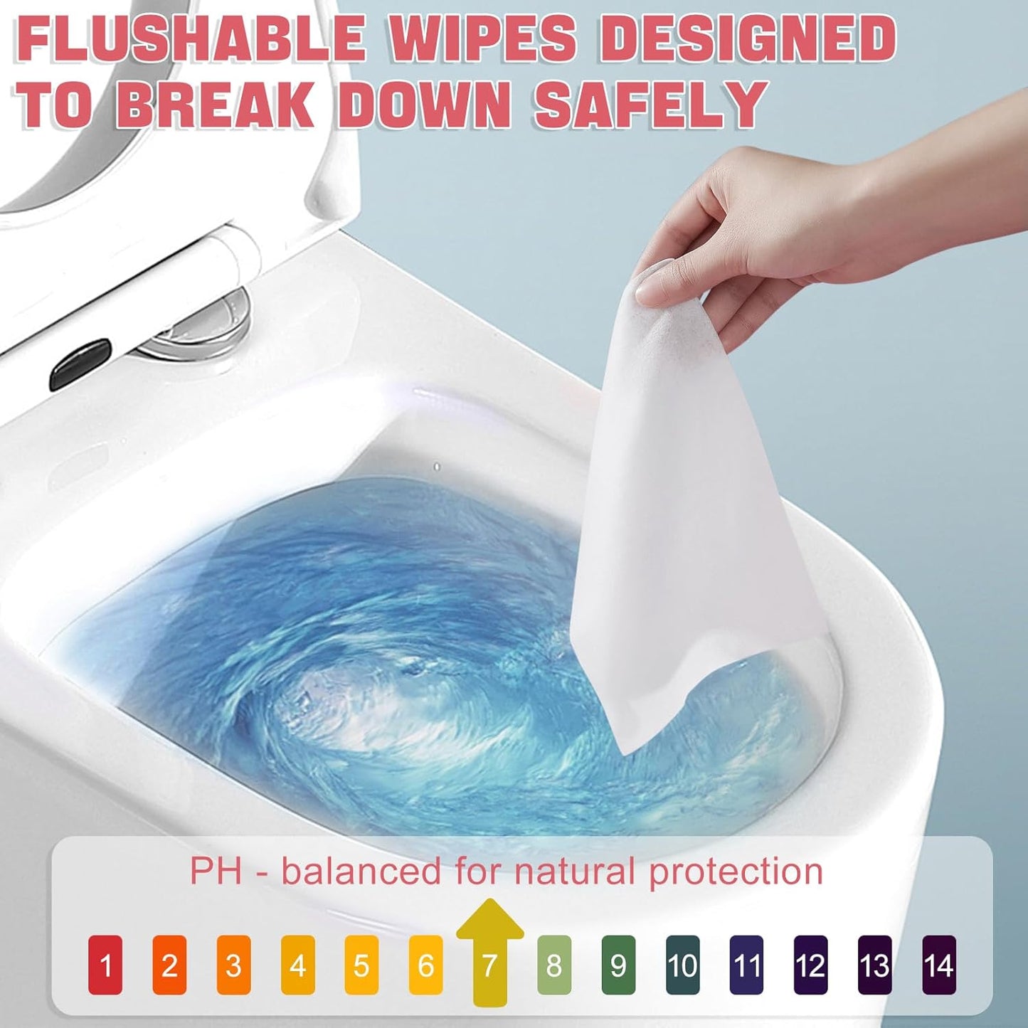 Feminine Wipes for Women - Individually Wrapped Flushable Wipes, PH-Balanced, Alcohol-Free, Unscented, Safe for Sensitive Skin (20 Count)