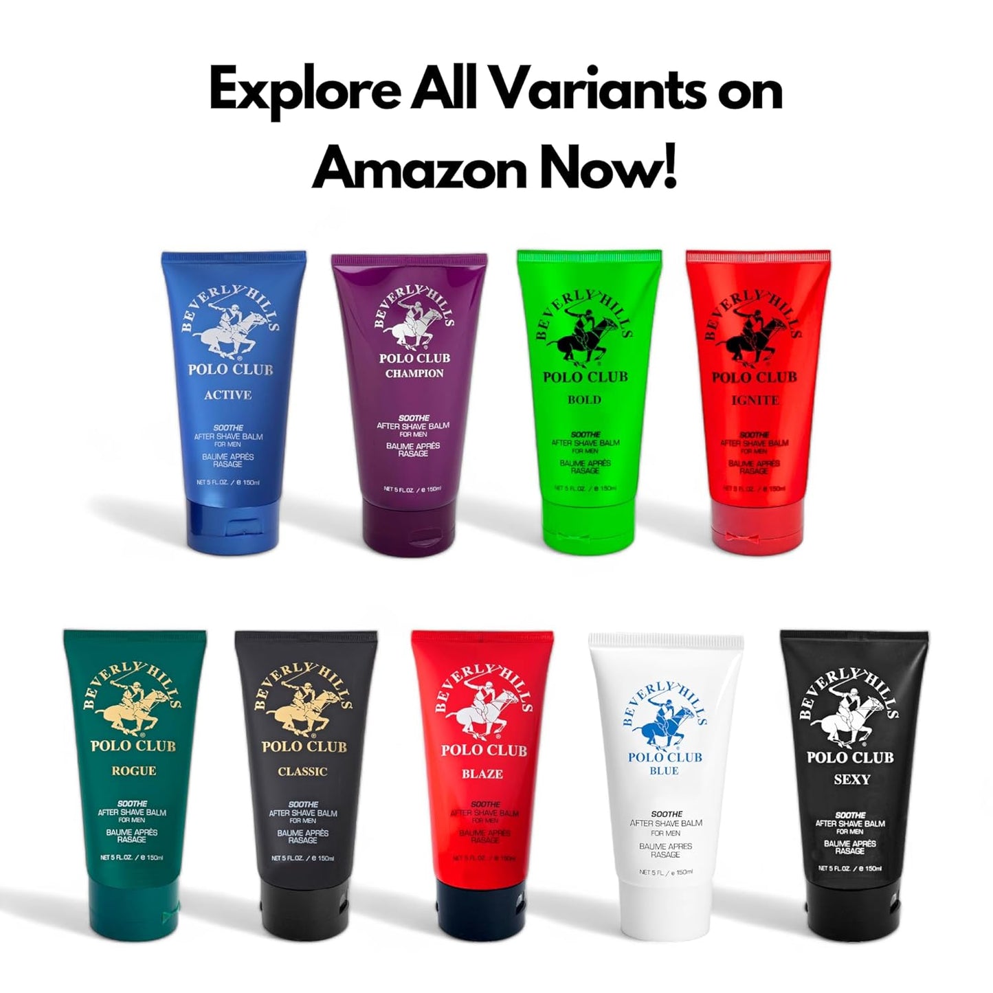 BHPC Blaze by Beverly Hills Polo Club, 5 oz After Shave Balm for Men