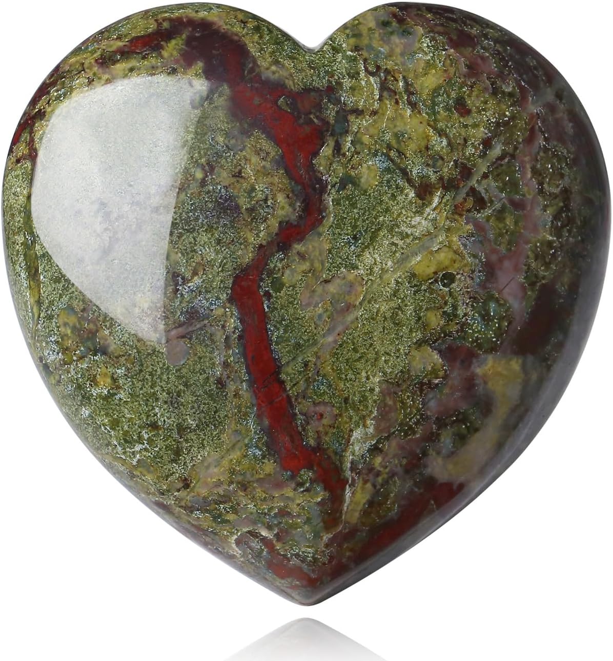 MAIBAOTA 60 mm Dragon Stone Crystals Large Heart Stone Healing Crystals Natural Crystal Heart Reiki Gemstone Polished Heart Shaped Rocks Meditation Mothers Day Crystal Gifts for Mom Her