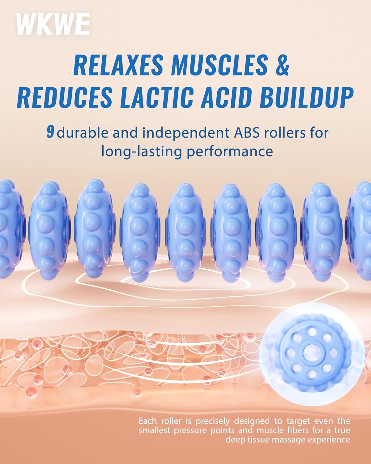 Muscle Roller Stick with Trigger Points - Bendable Body Massage Stick to Help Legs, Back, Neck Recovery, Relief Muscle Soreness, Cramping and Tightness