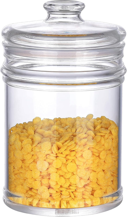 50oz Reinforced Medium Acrylic Storage Jar, Airtight Lid Cookie Jar | Ideal Canisters for Cookies, Dried Fruits, Nuts, Herbs,Cereals,etc