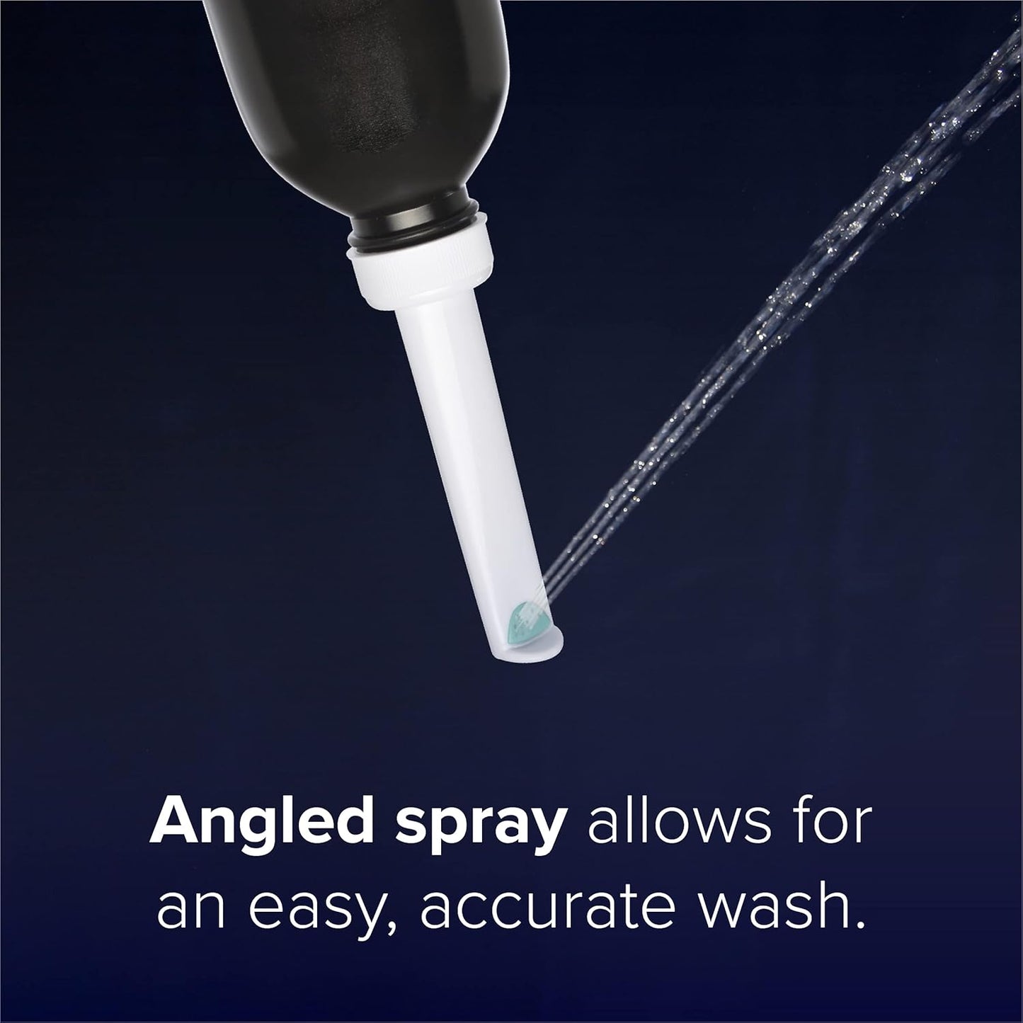 Brondell GoSpa Essential Portable Bidet for Everyday Use, Camping, Hiking, and Outdoor Activities, Compact and Discreet, Includes Travel Bag, 400mL, Midnight