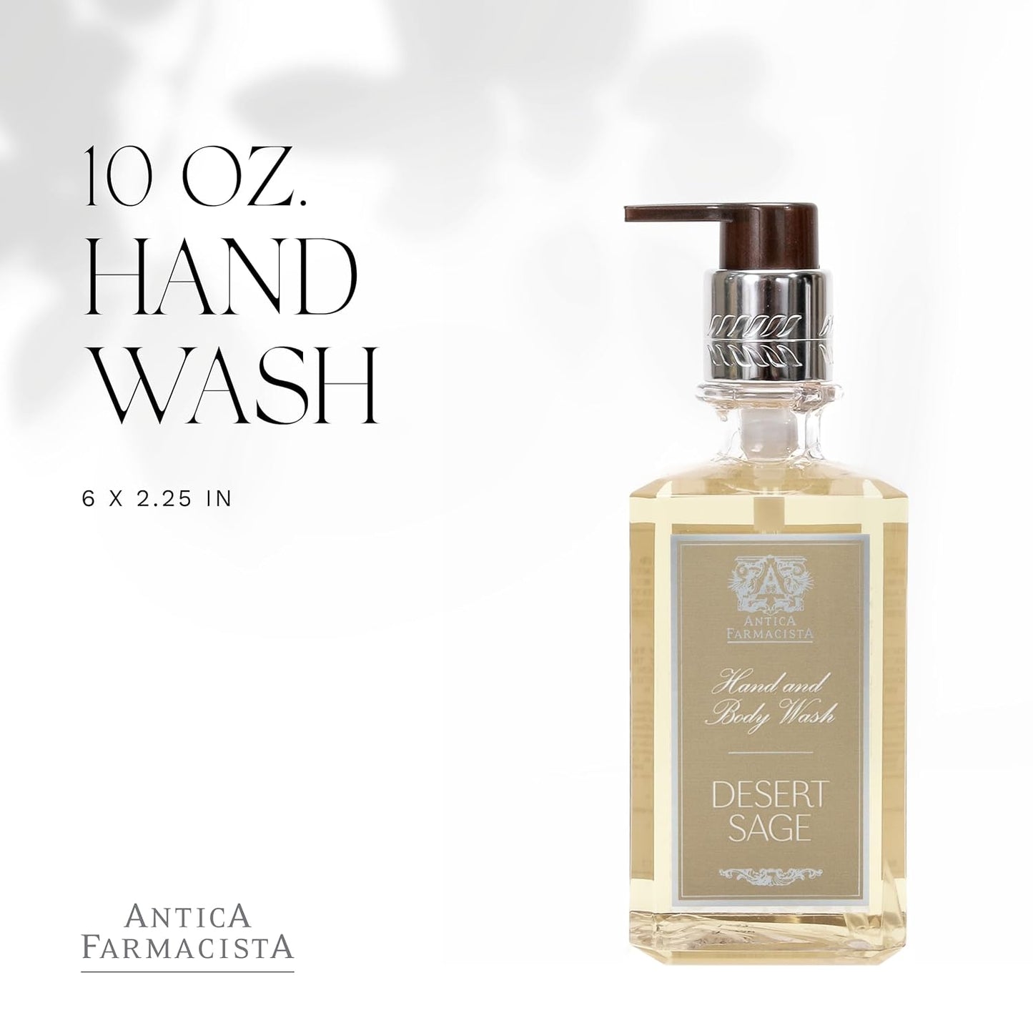 Antica Farmacista Hand & Body Wash - Luxury Nourishing Body Wash - Hydrating Hand Cleansing Wash - Bath & Body Gift - Desert Sage, 10 fl oz