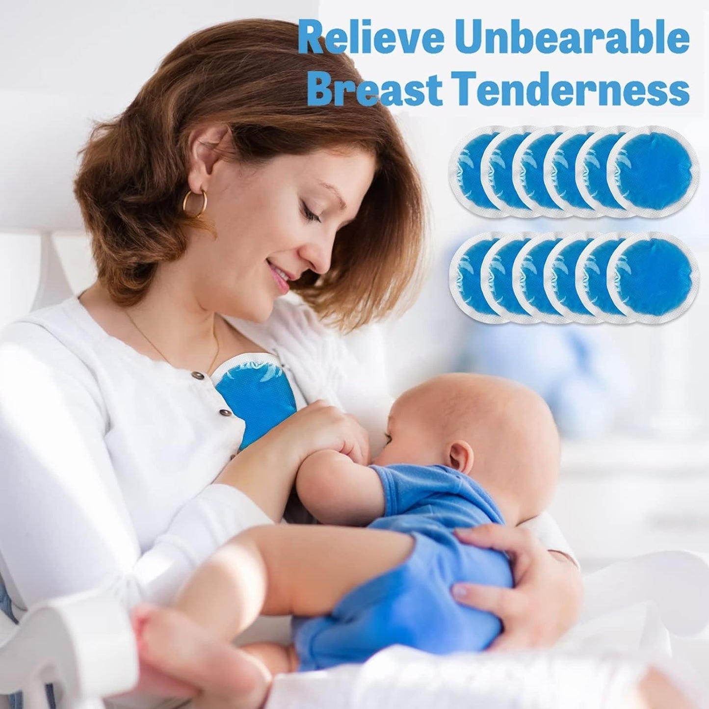 Tutmyrea Reusable Ice Packs for Injuries - 36 Soft Small Cold Compresses for Kids, Pain Relief, Eyes, Wisdom Teeth, Face, Breast, Allergies, Small Wounds