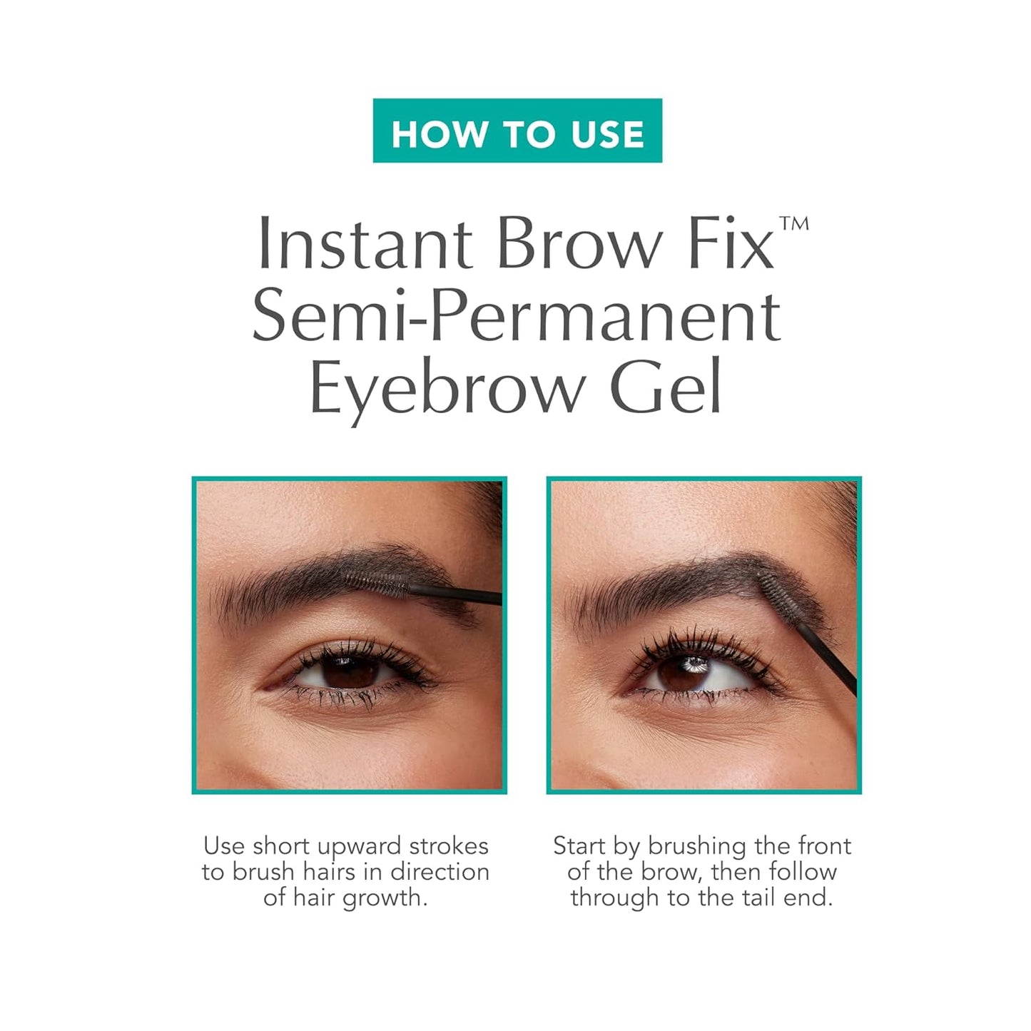 Thrive Causemetics Instant Brow Fix Semi-Permanent Eyebrow Gel, Waterproof Tinted Eye Brow Gel with Vitamin B5, Smudge-Proof, Vegan & Cruelty Free, Blanka (Taupe)