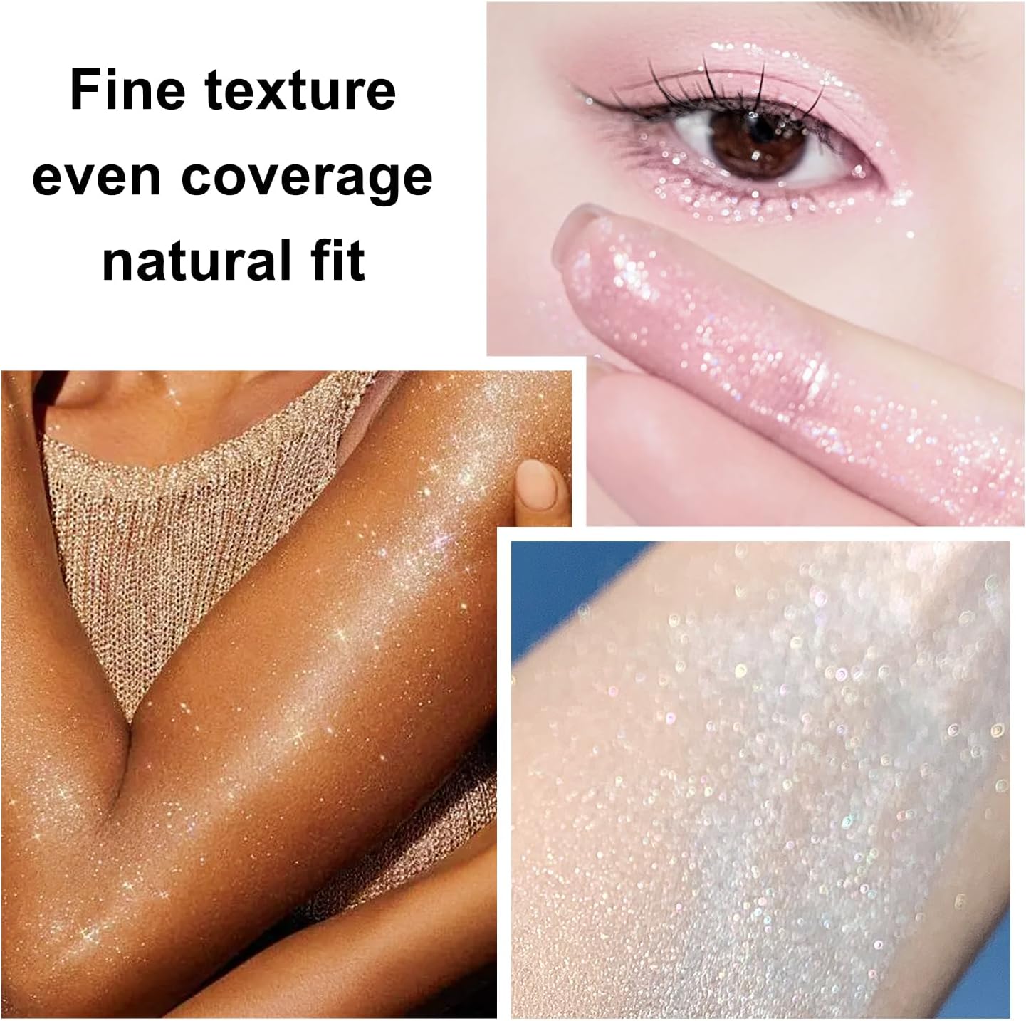 Hair and Body Glitter Spray, 1PC Gold Glitter Hairspray Dry Powder Makeup for Clothes, Festival Rave Prom Loose Sparkle Powder,Holographic Ultra Fine Resin Glitters for Crafts (Gold)