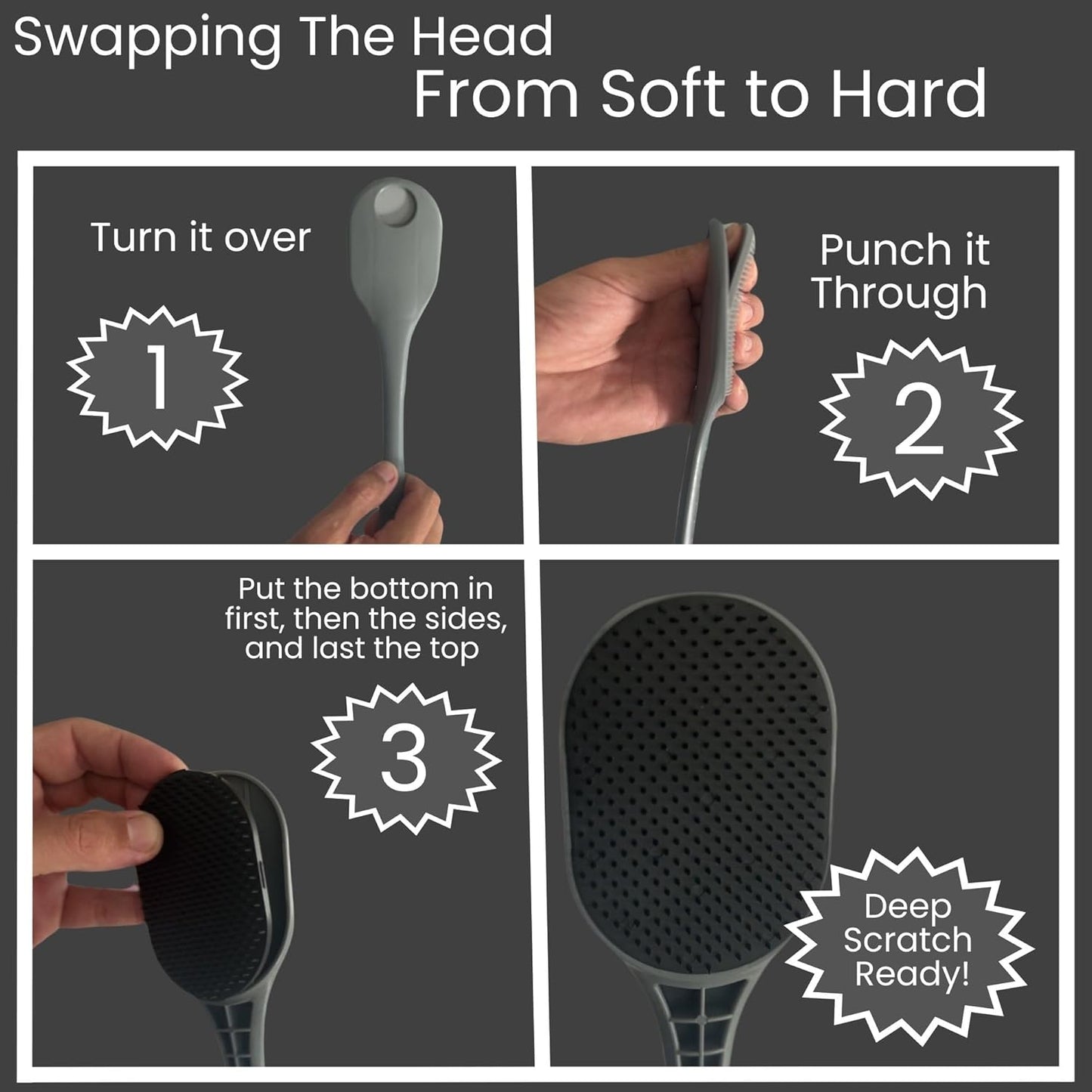 The Ultimate Back Scratcher, Scalp Massager, Back Massager & Exfoliator Large Scratch Surface, Gifts for Men Women, Itch Reliever - an All Body Scratcher Gives a Deep Soothing Scratch