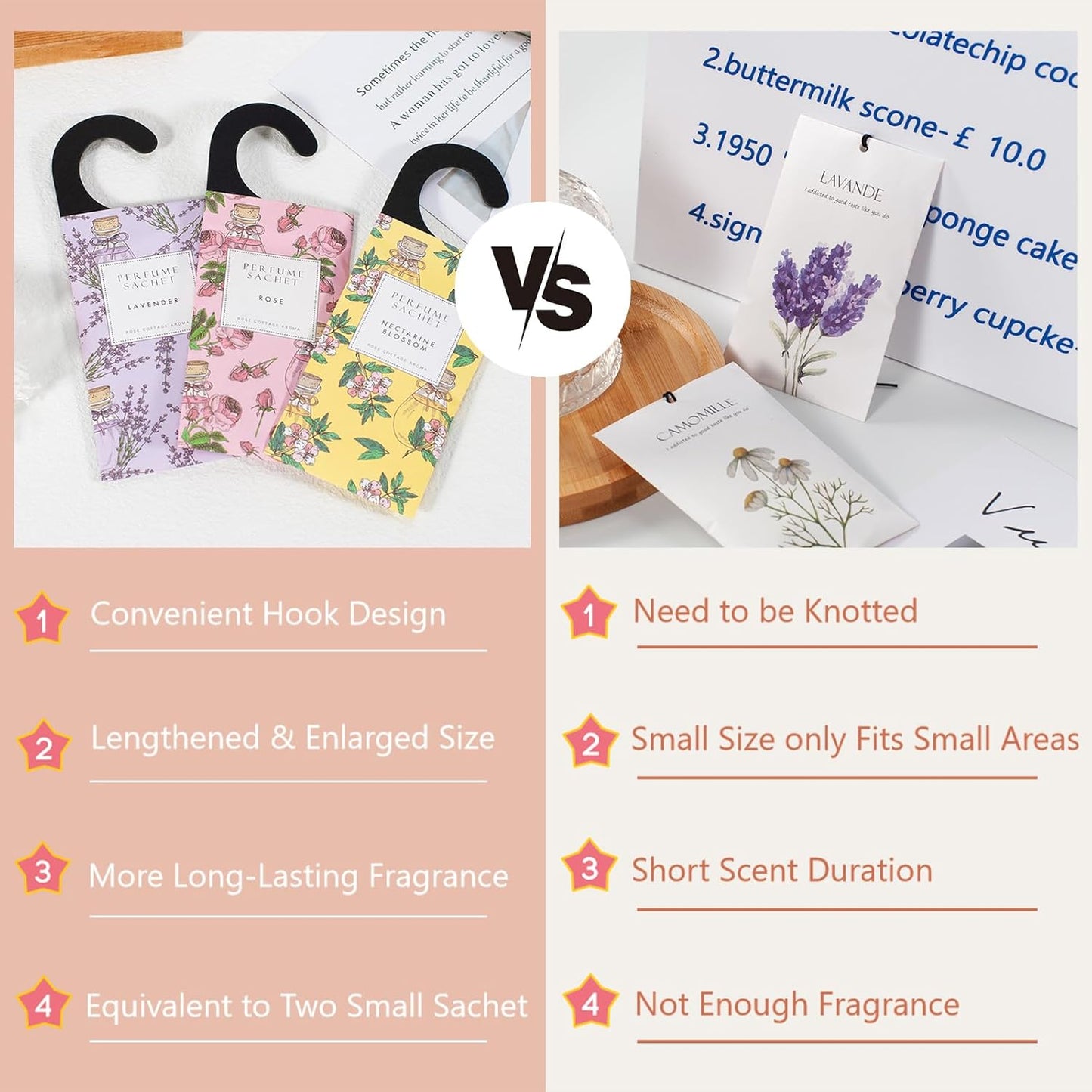 Large 12 Packs White Gardenia Hanging Closet Deodorizer Air Freshener Long Lasting Scented Sachets Smell Goods for House